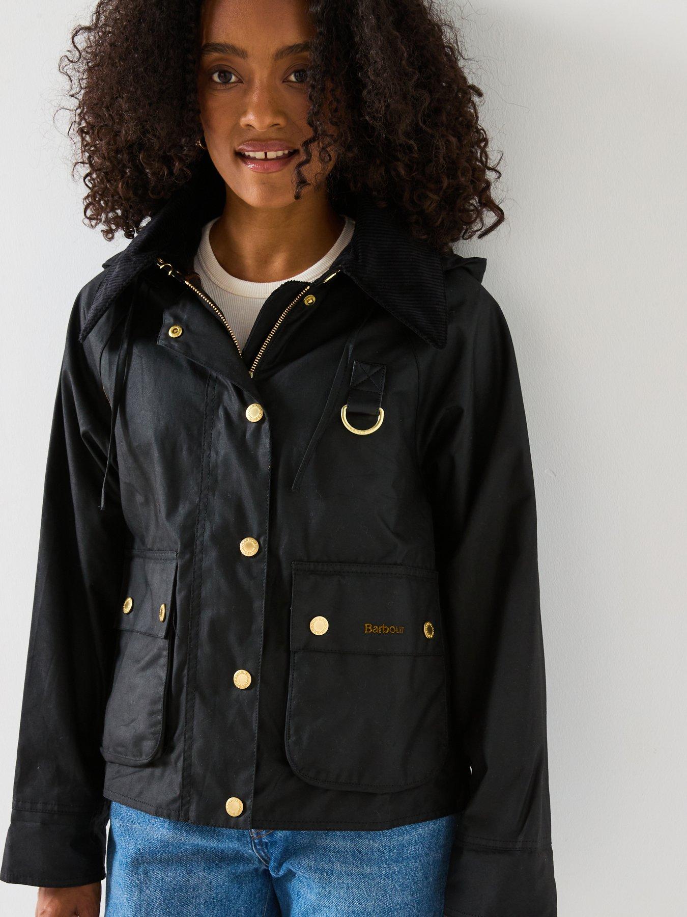 Image 5 of 6 of Barbour Reighton Wax Jacket - Black