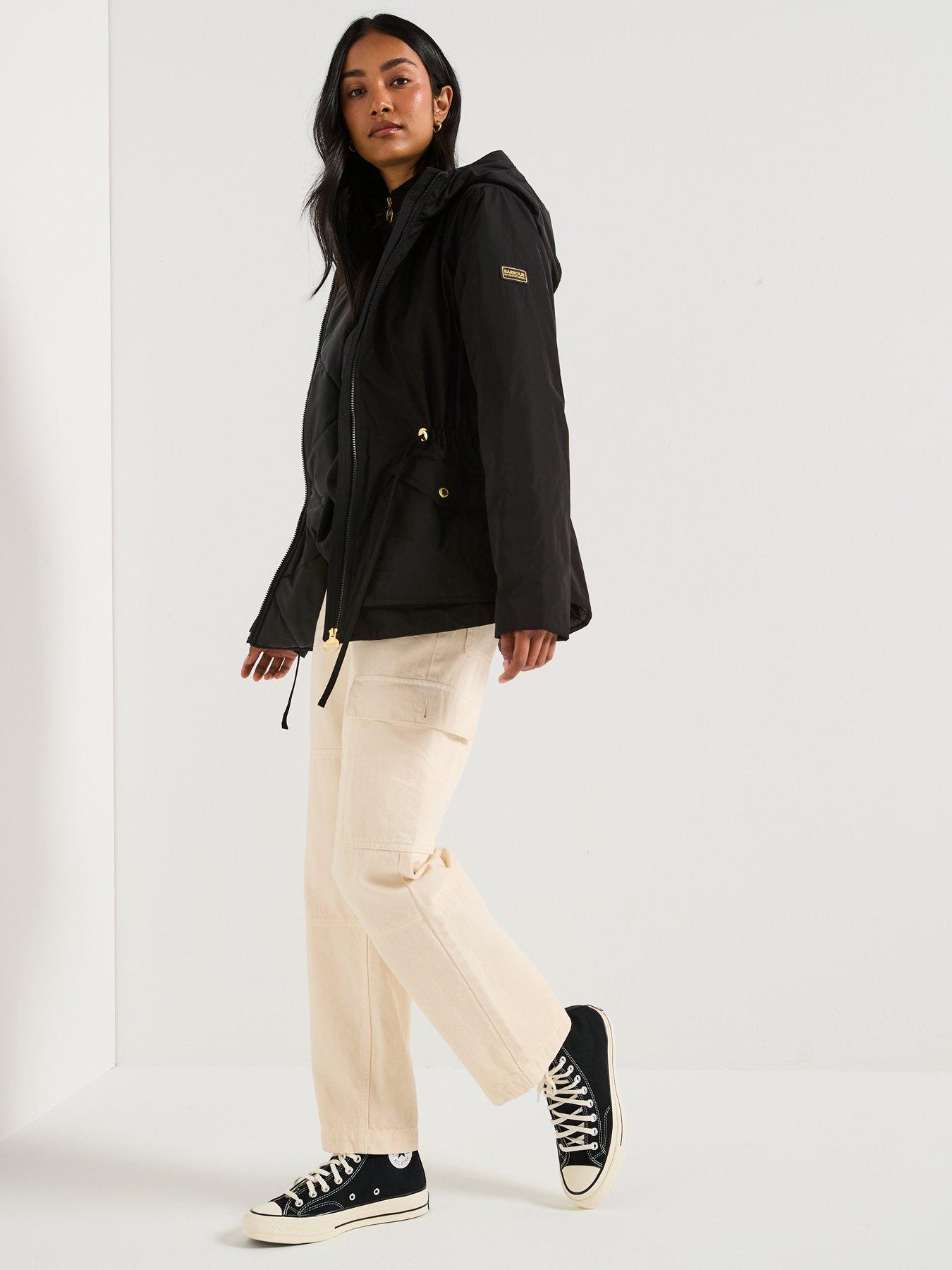 Image 3 of 6 of Barbour International BIntl Winter Piper Showerproof Jacket - Black