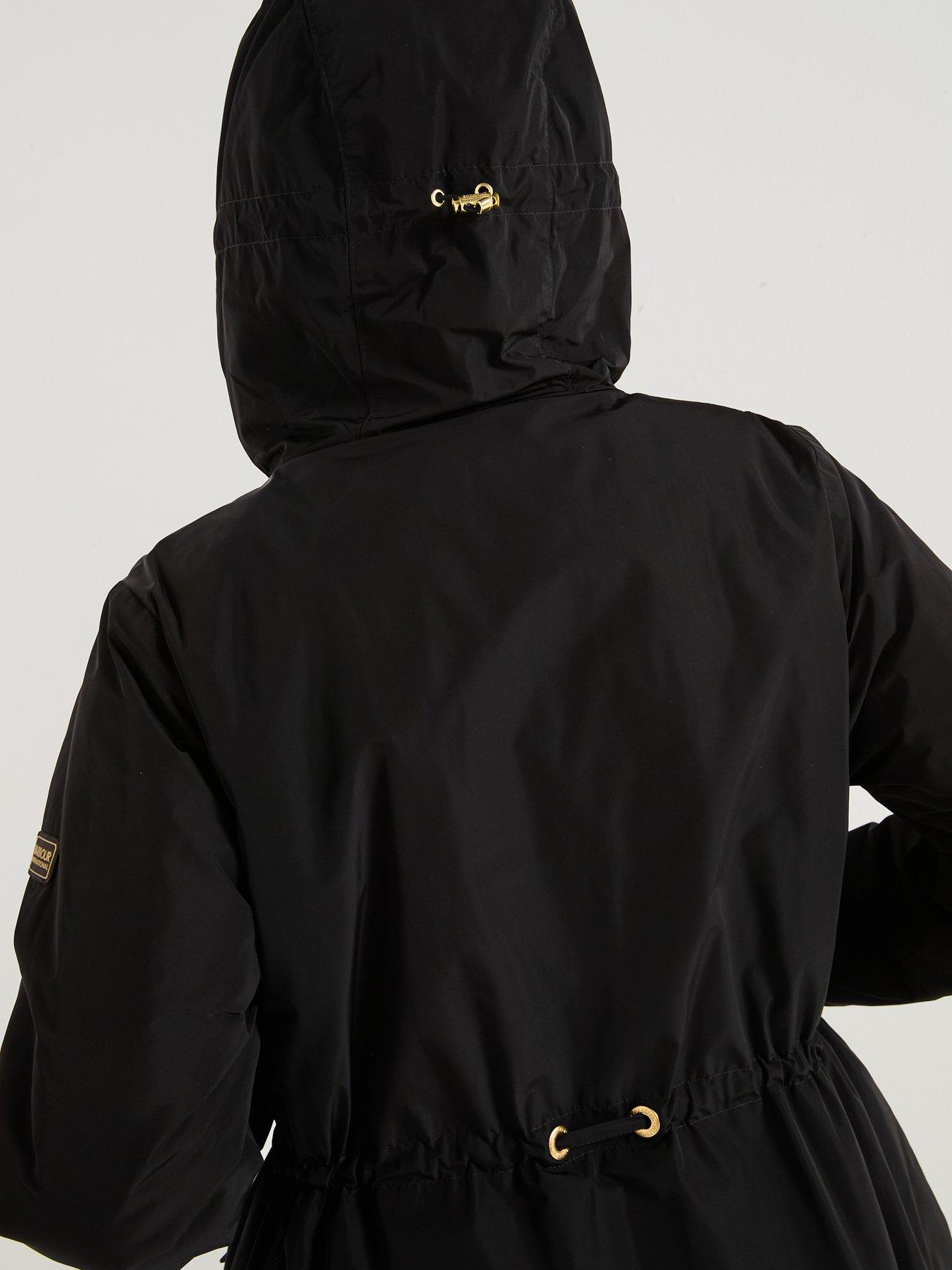 Image 4 of 6 of Barbour International BIntl Winter Piper Showerproof Jacket - Black