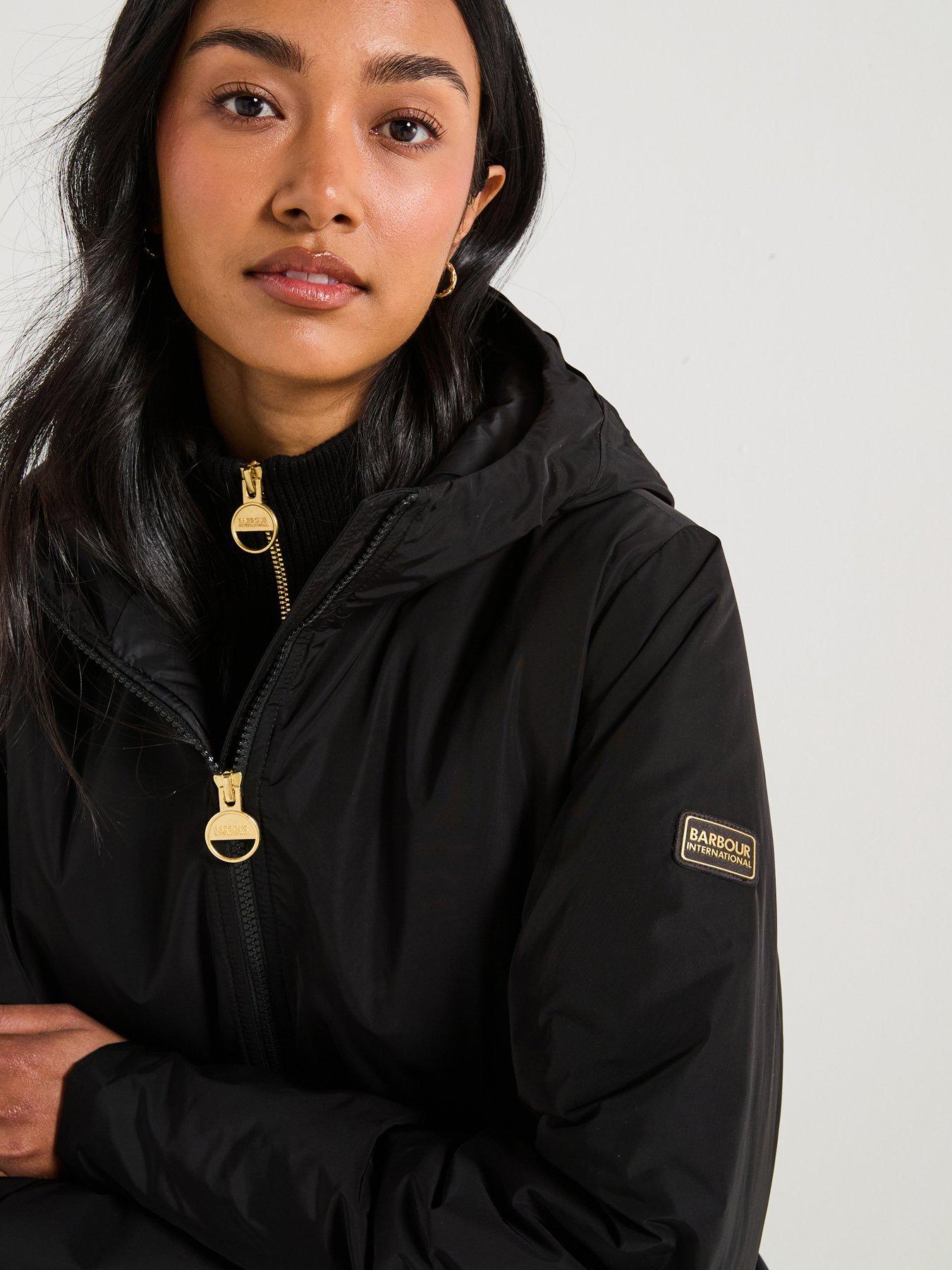 Image 5 of 6 of Barbour International BIntl Winter Piper Showerproof Jacket - Black