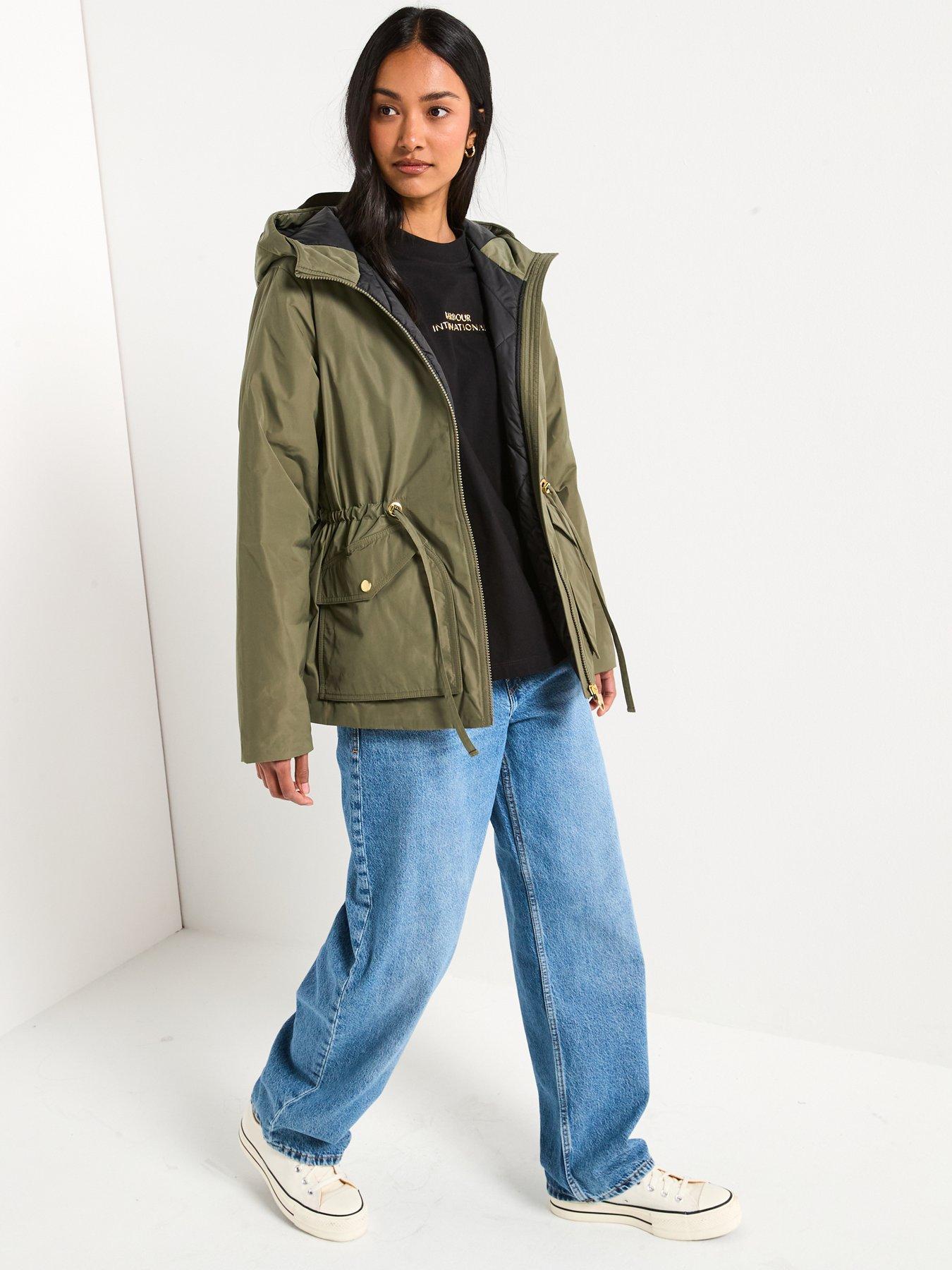 Image 3 of 6 of Barbour International Winter Piper Showerproof Jacket - Green