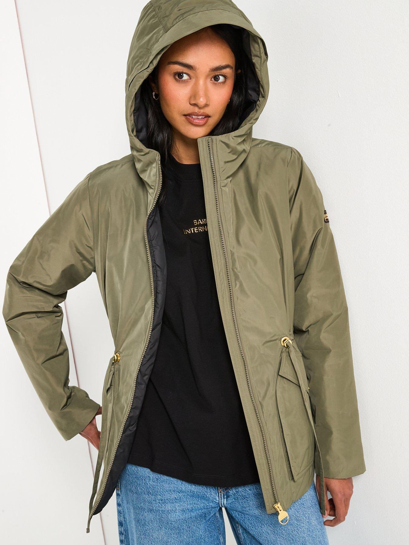 Image 6 of 6 of Barbour International Winter Piper Showerproof Jacket - Green
