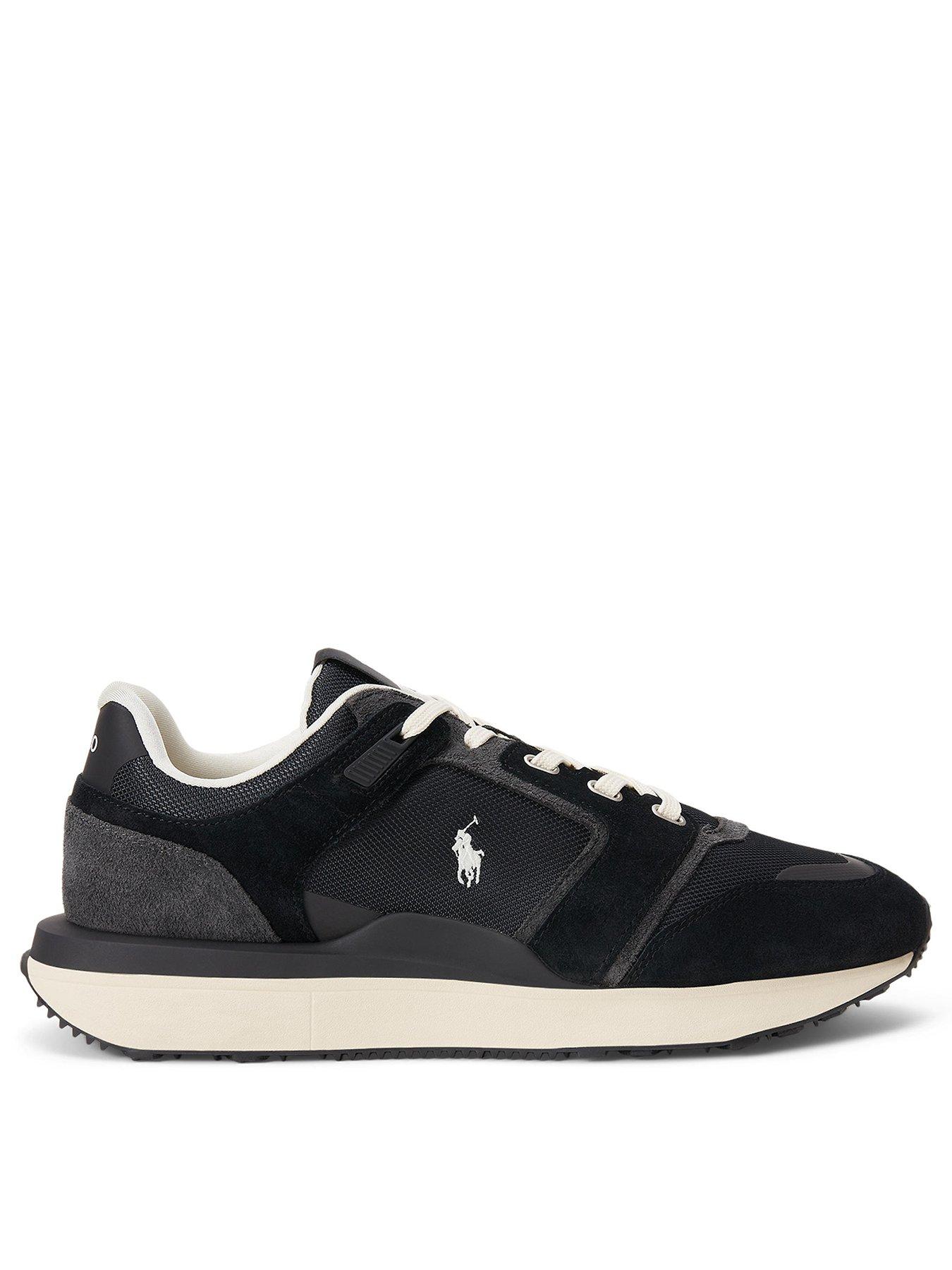 Polo Ralph Lauren Train 89 V2 Suede/nubuck/nylon Sneakers - Black/grey
