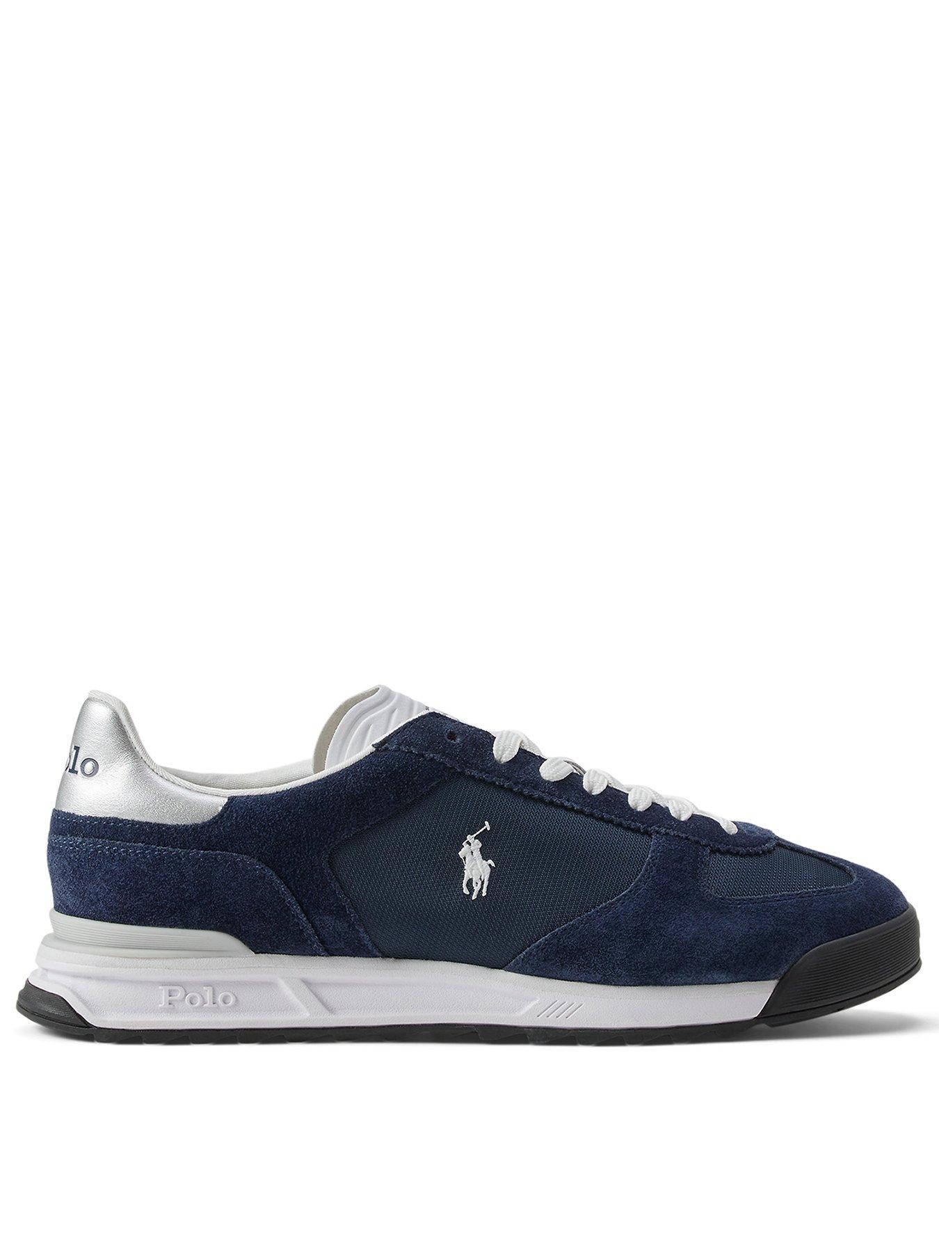undefined Varick Suede/leather/nylon Sneakers - Navy