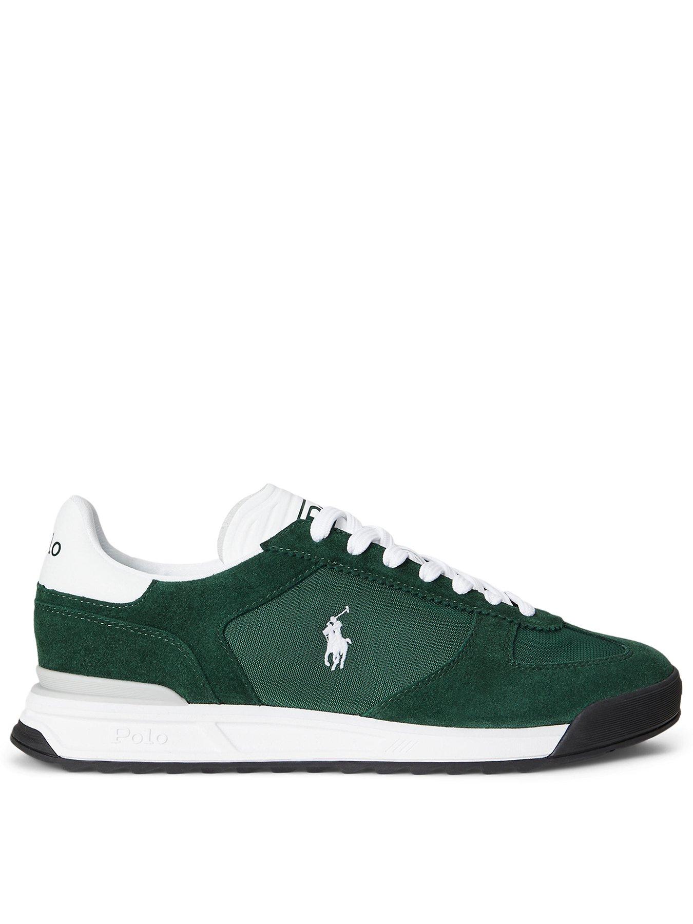 Polo Ralph Lauren Varick Suede/Leather/Nylon Sneakers - Dark Green