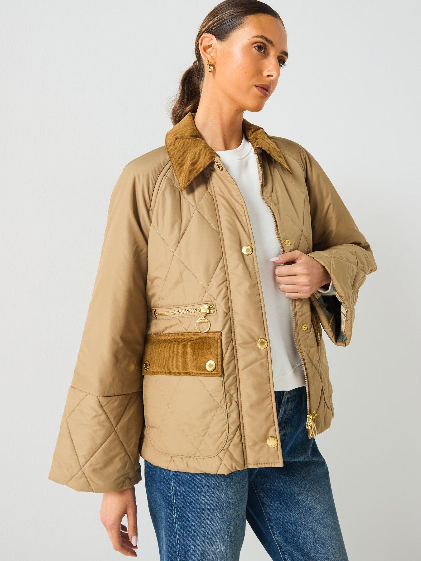 undefined Martha Quilted Jacket - Beige