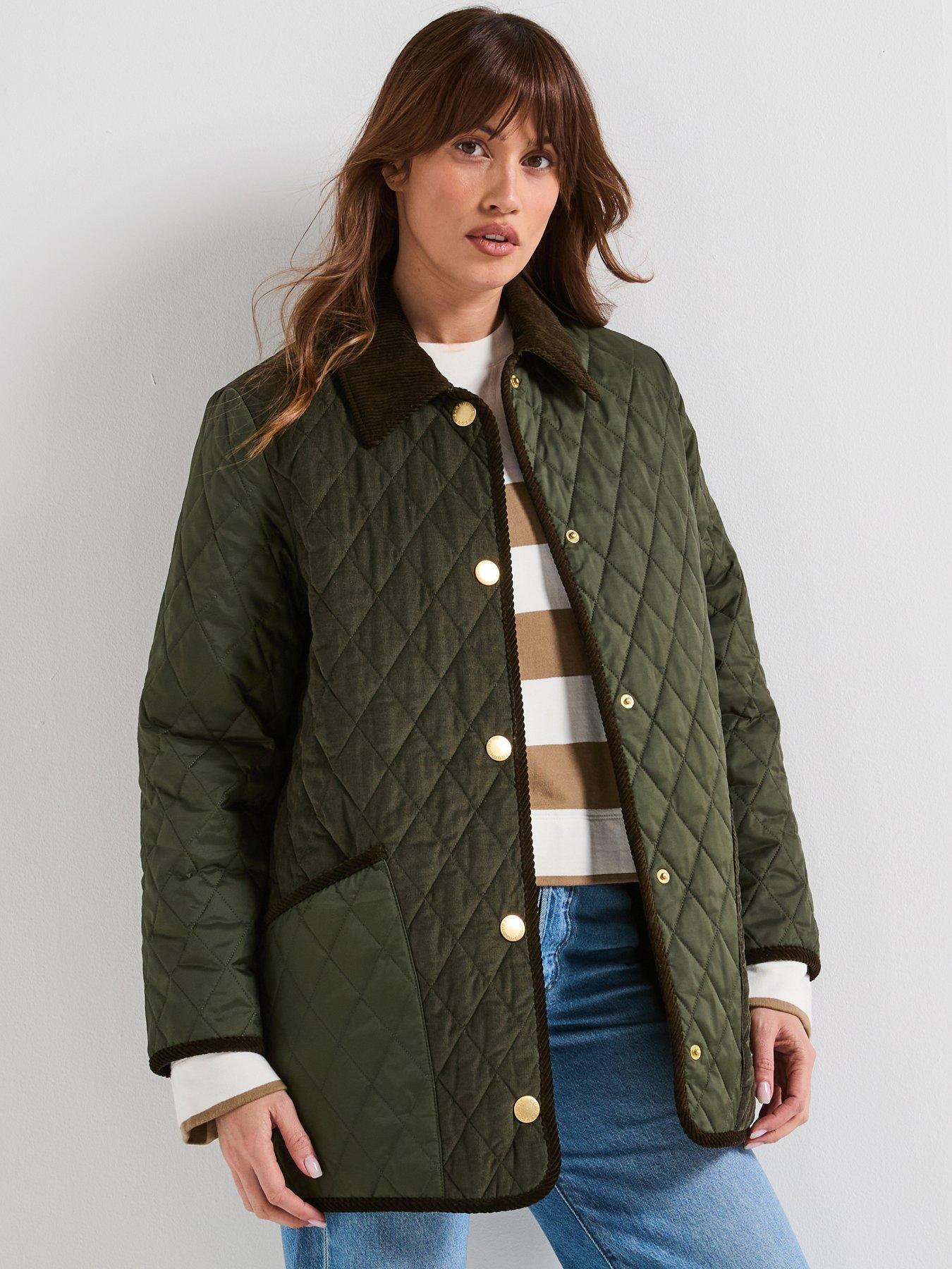 undefined Meryl Quilted Jacket - Green