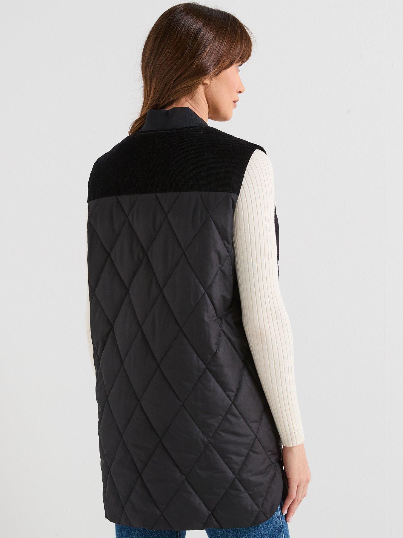 Barbour women’s quilted fur gilet／Black 新 モデルファッション - Barbour women's quilted fur gilet／Black