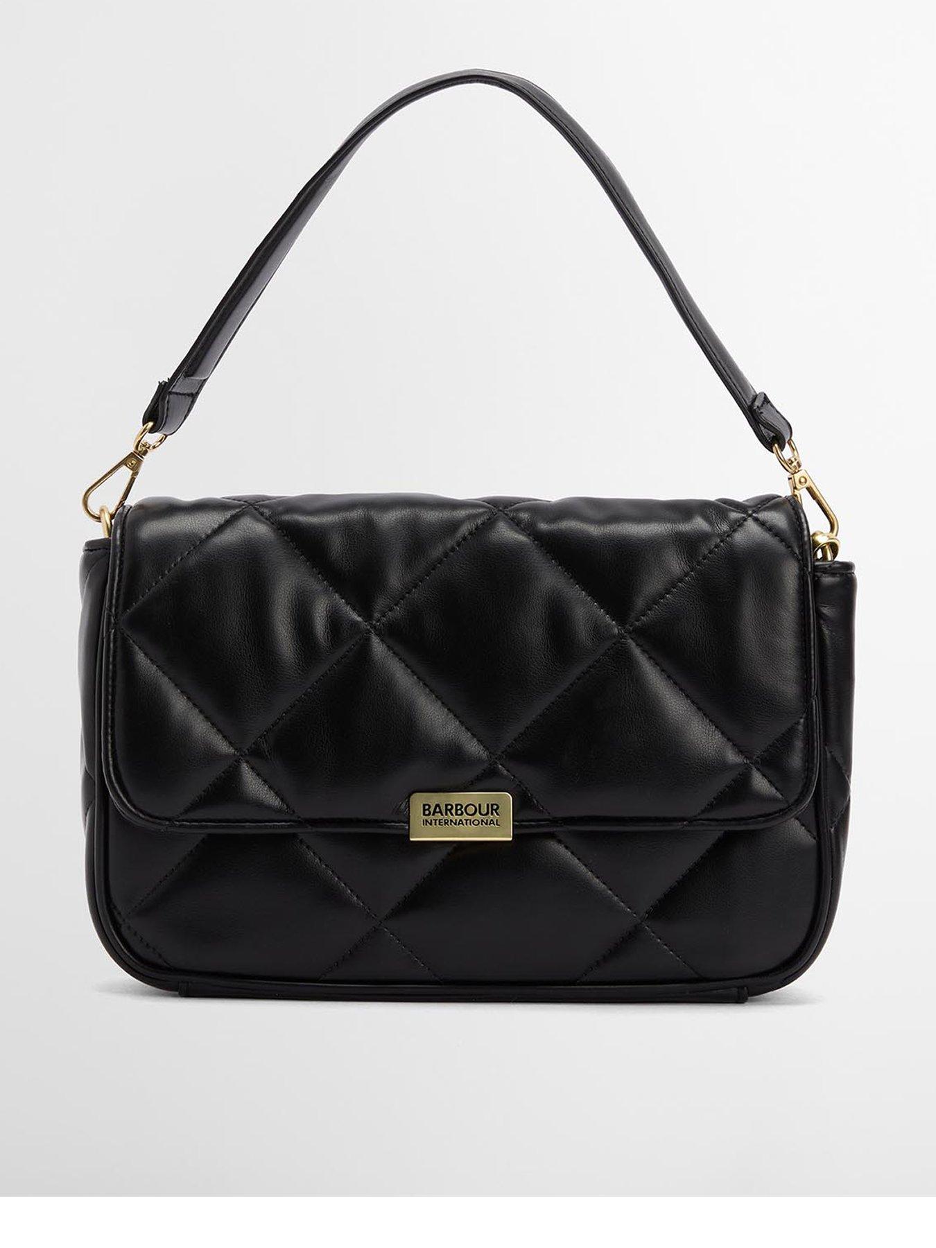 Barbour International BIntl Soft Quilt Shoulder Bag - Black
