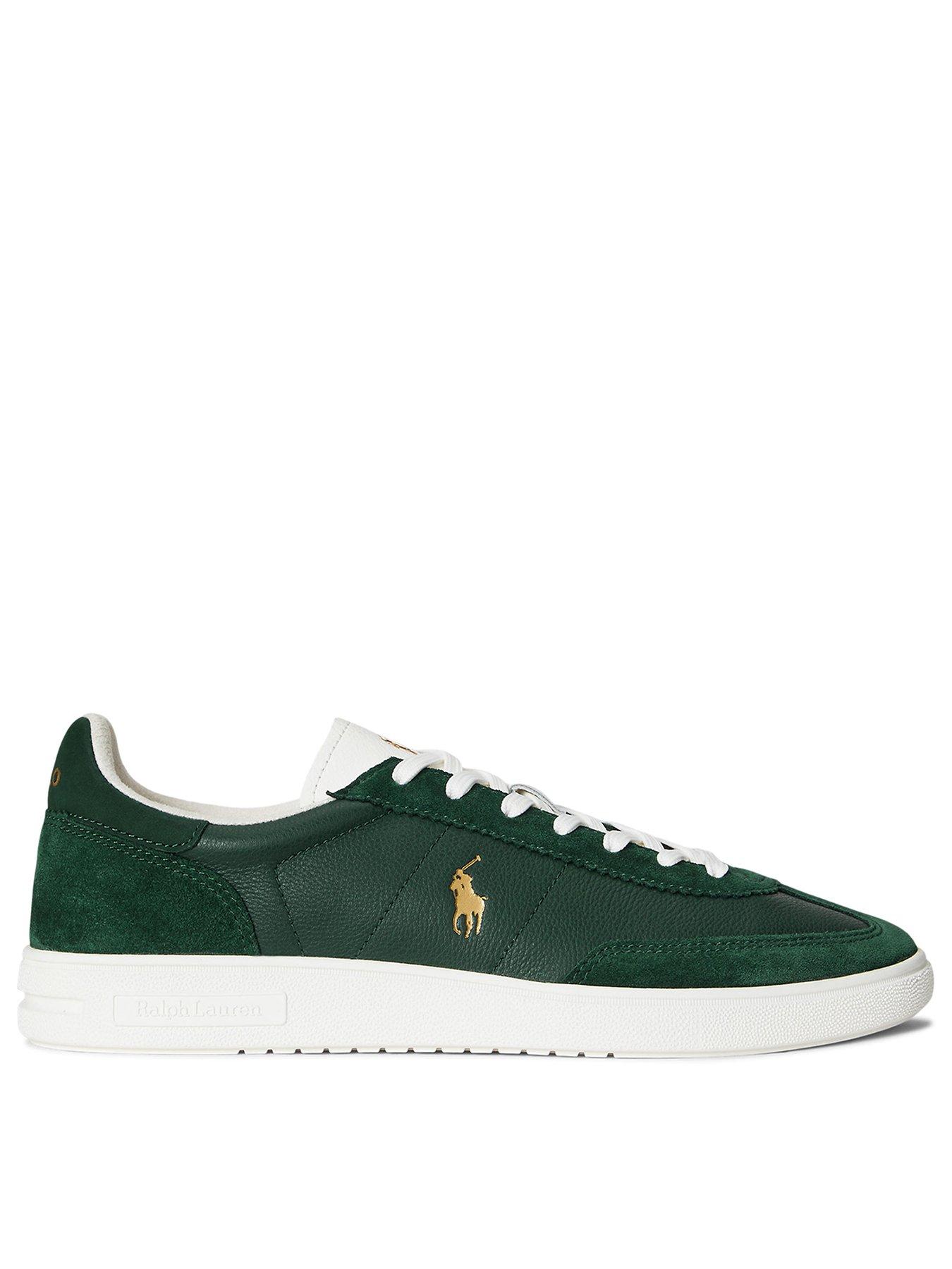 Polo Ralph Lauren Bedford Leather/Suede Sneakers - Green