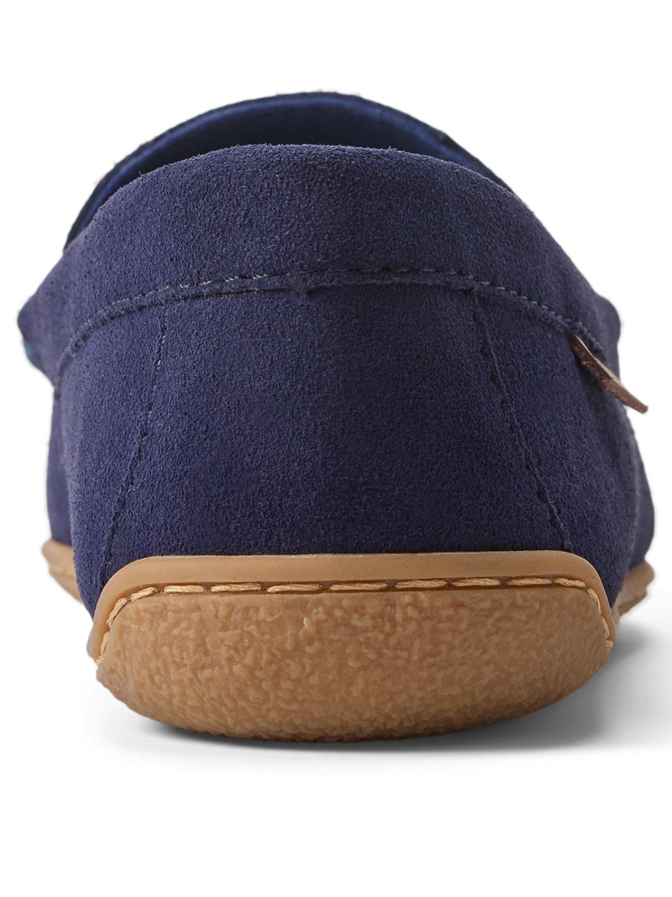 Image 3 of 4 of Polo Ralph Lauren Brenan Suede Slippers - Navy