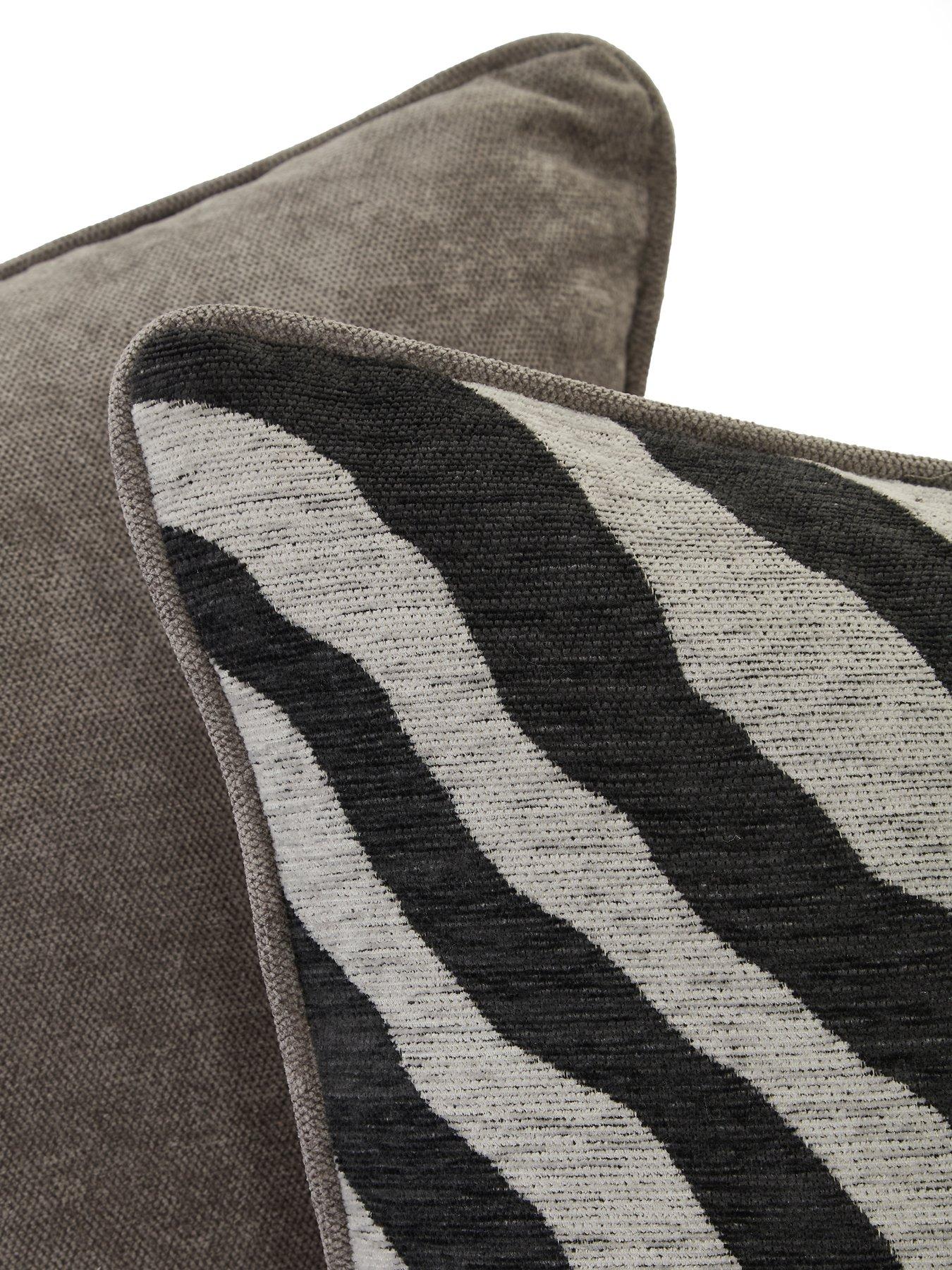 Image 6 of 7 of The Very Collection Nova Fabric/Faux Leather Corner Group&nbsp;Sofa - Grey/Black - FSC&reg; Certified