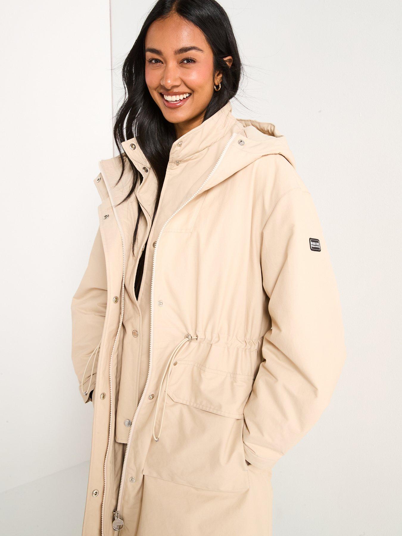 Image 4 of 6 of Barbour International Gabriella Showerproof Jacket - Off White