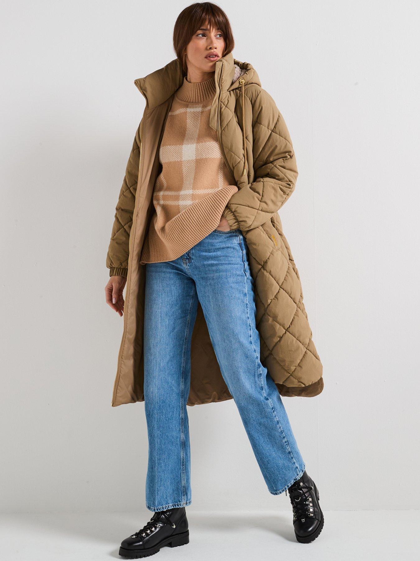 Barbour Kirkton Puffer Jacket - Beige