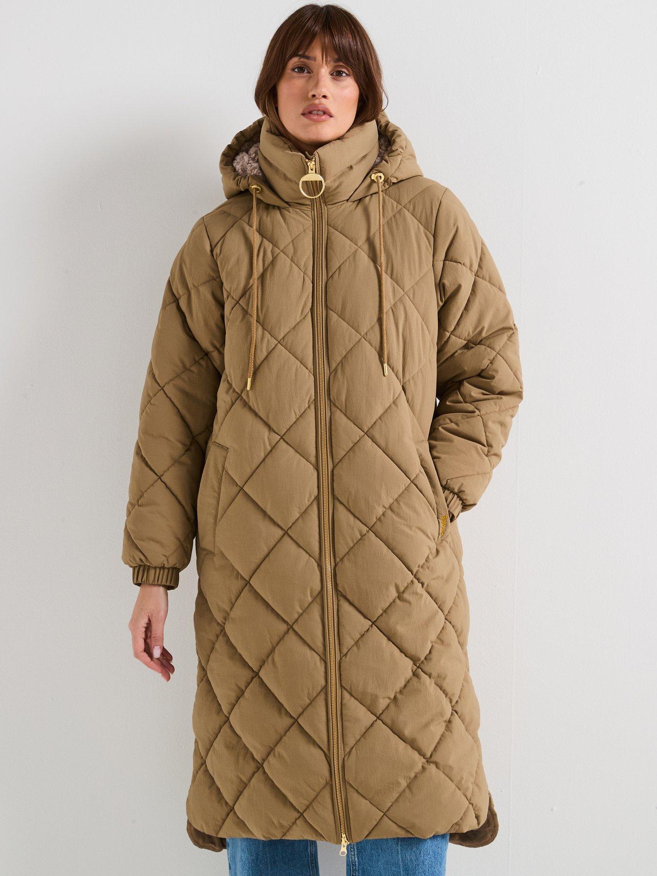 Image 1 of 6 of Barbour Kirkton Puffer Jacket - Beige