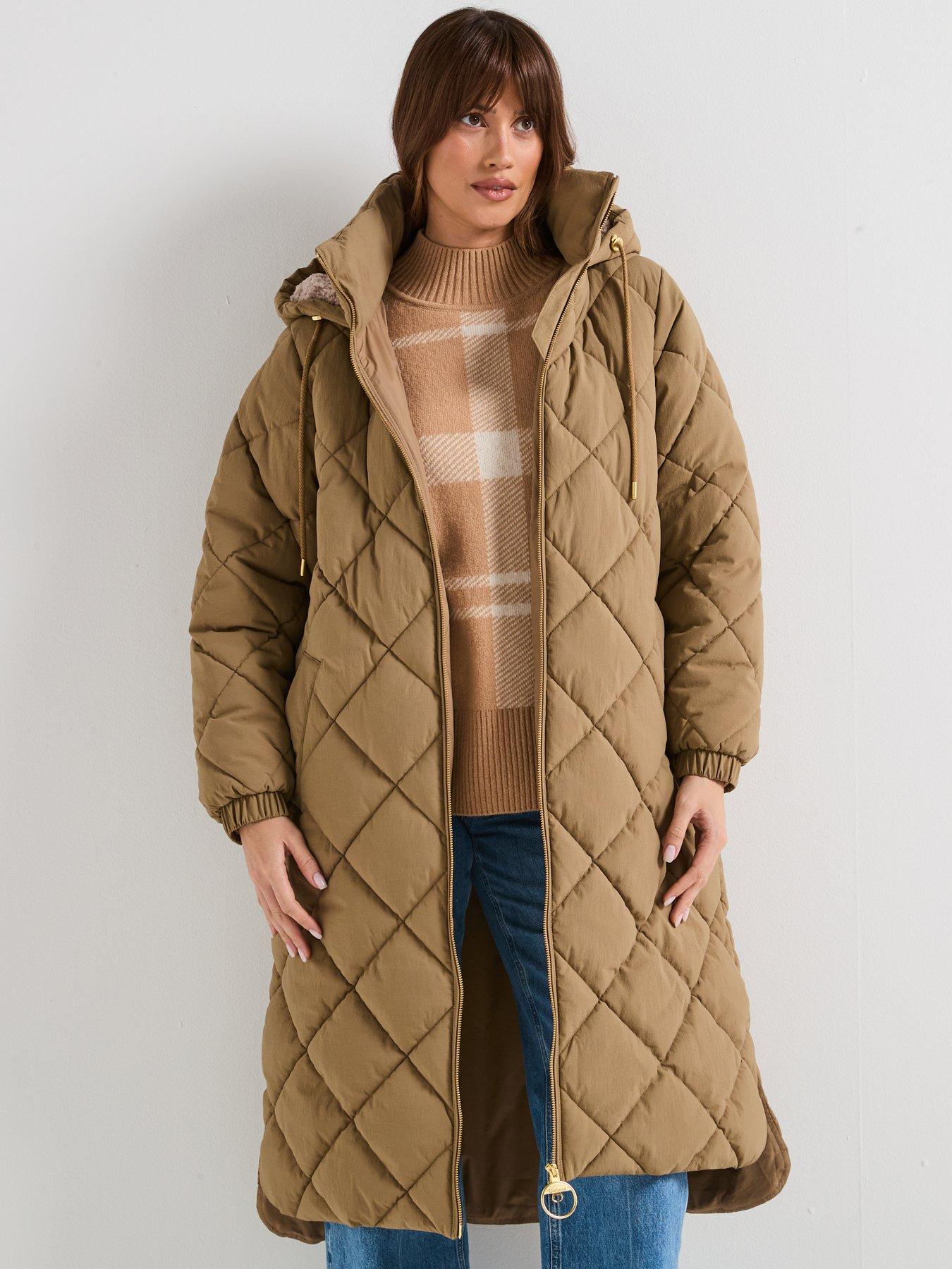 Image 4 of 6 of Barbour Kirkton Puffer Jacket - Beige