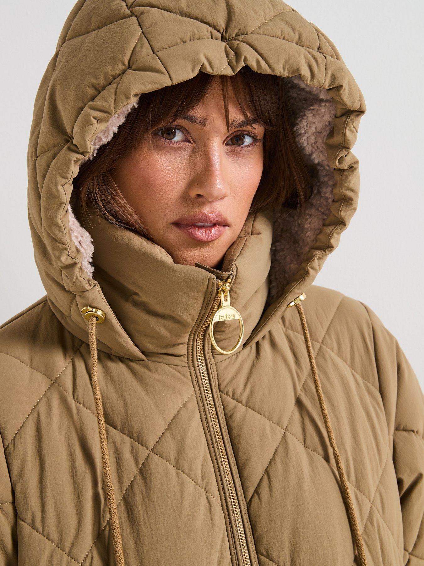 Image 5 of 6 of Barbour Kirkton Puffer Jacket - Beige