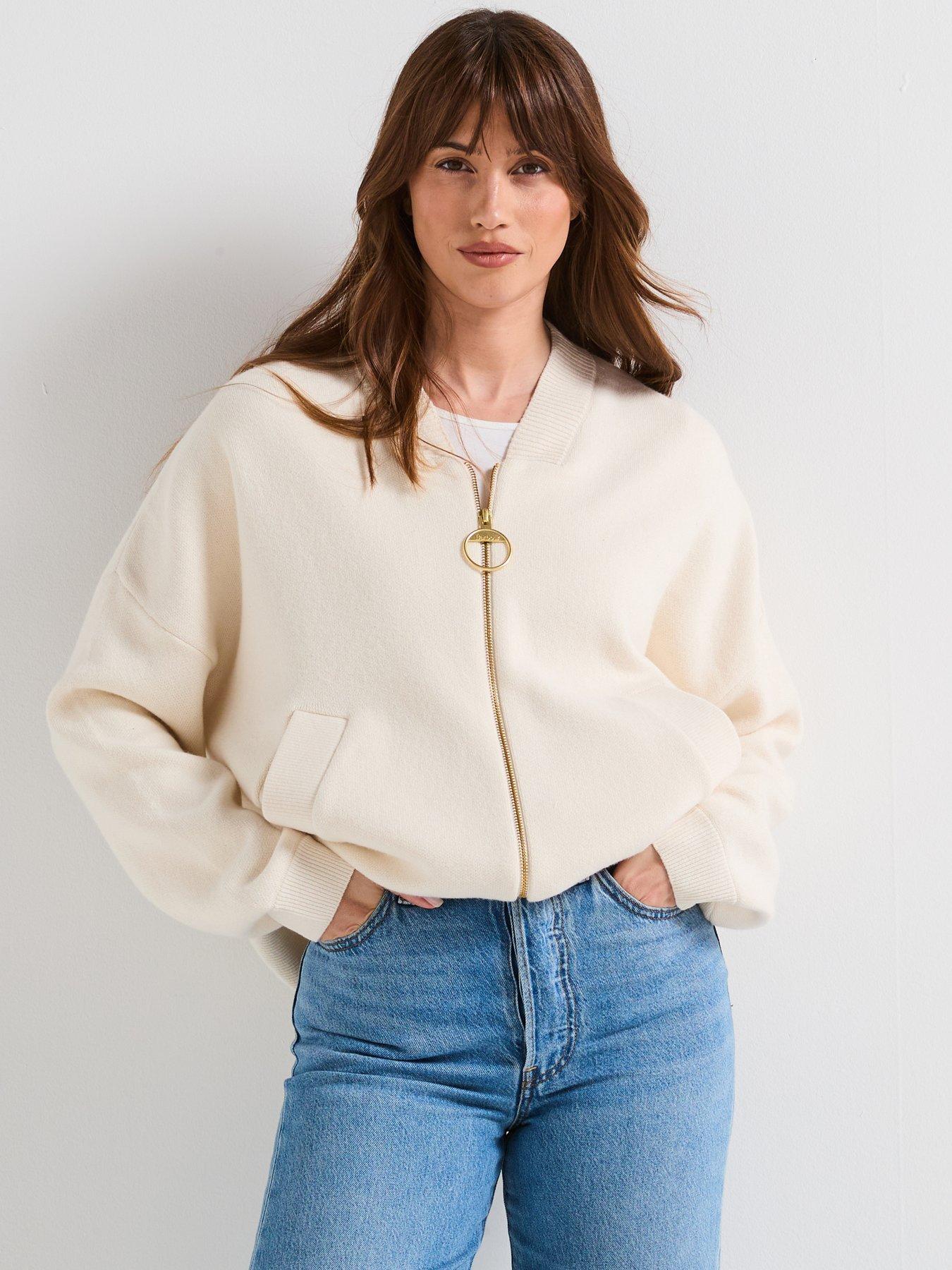 undefined Milda Knitted Bomber - Off White