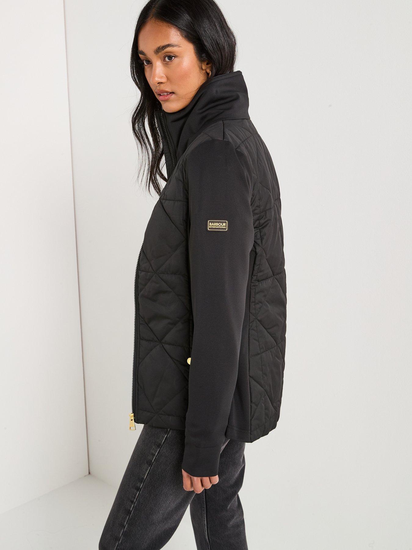 Image 2 of 6 of Barbour International Kya Quilted Sweat - Black