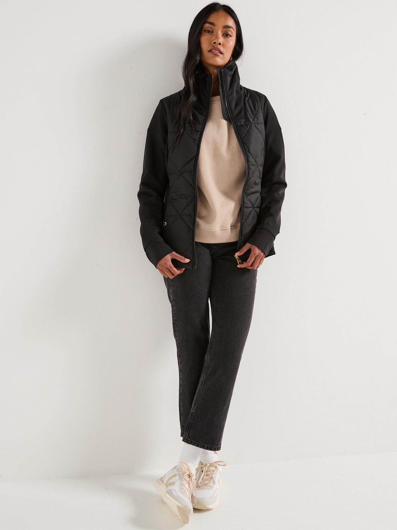 Image 3 of 6 of Barbour International Kya Quilted Sweat - Black