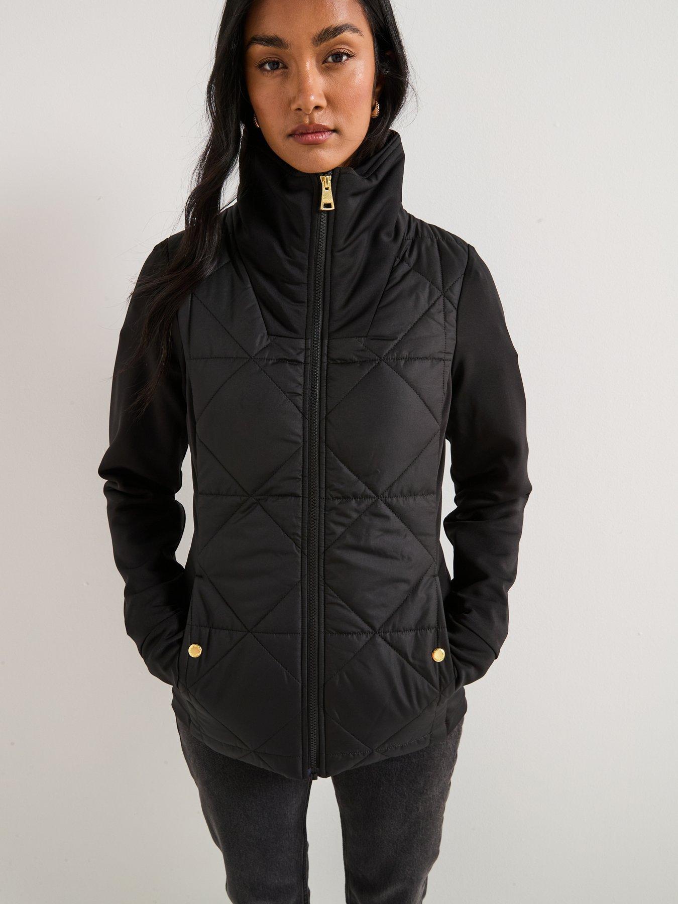 Image 4 of 6 of Barbour International Kya Quilted Sweat - Black