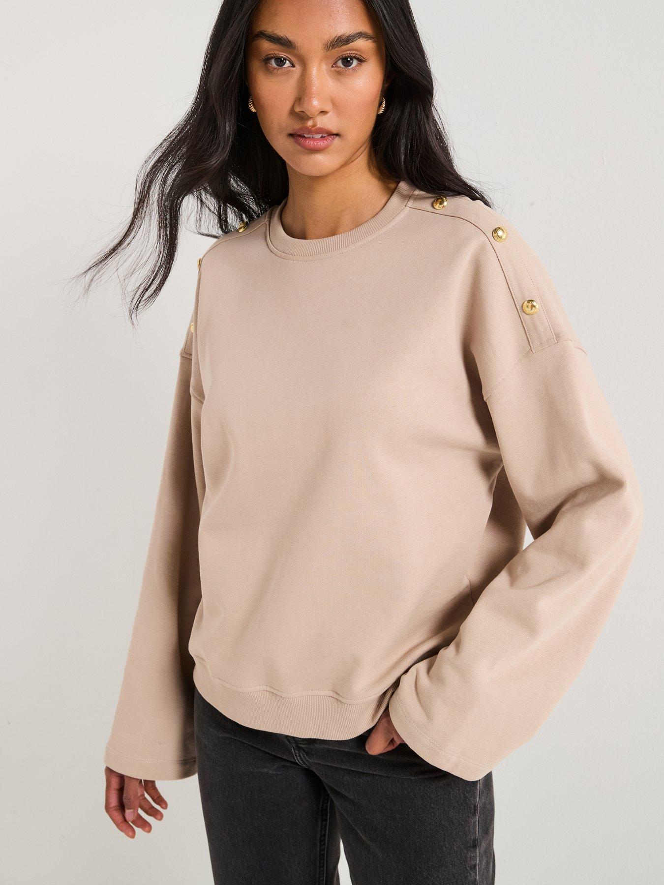Image 1 of 6 of Barbour International Juliana Sweatshirt - Beige