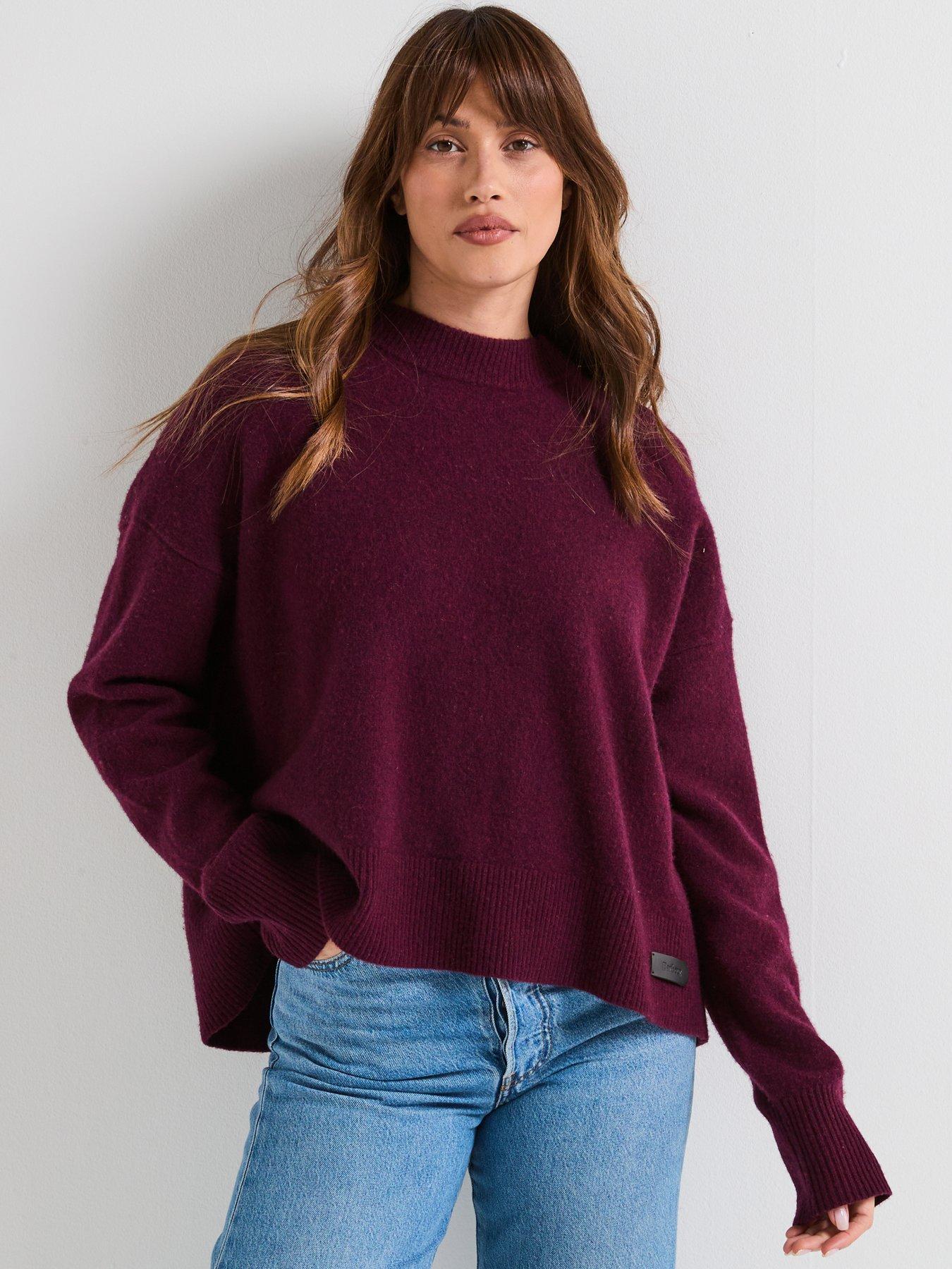 Image 1 of 6 of Barbour Leonie Knitted Jumper - Red