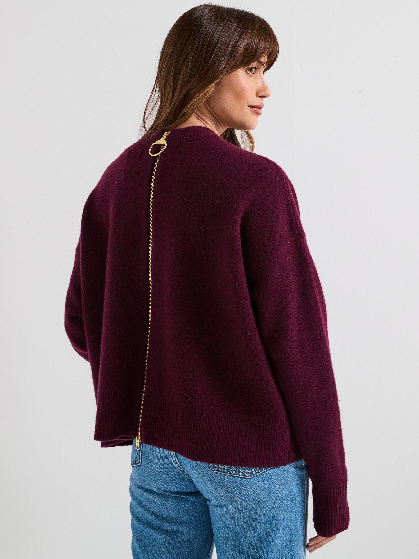 Image 2 of 6 of Barbour Leonie Knitted Jumper - Red