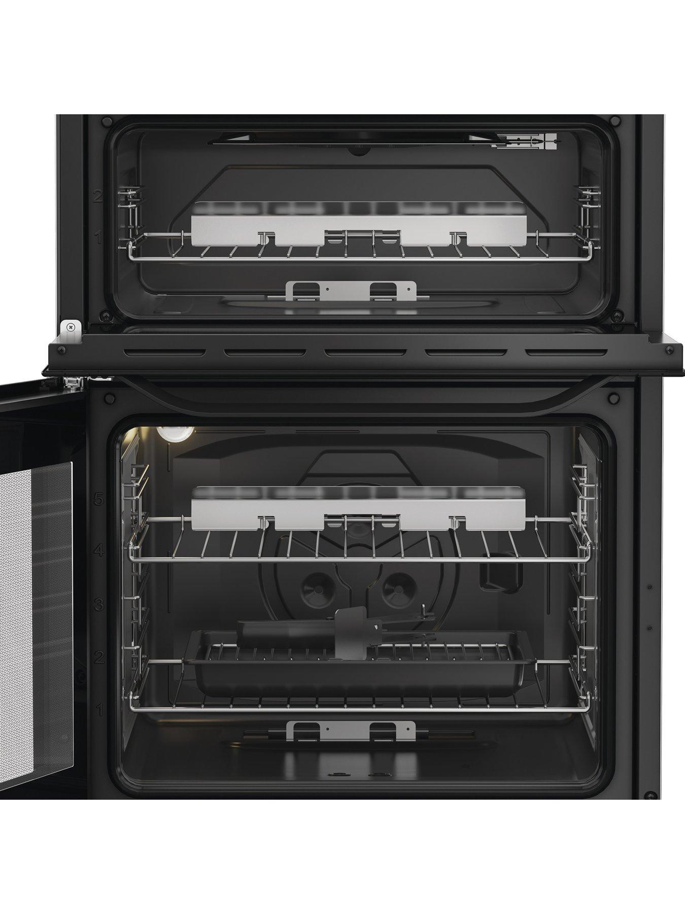 Image 6 of 6 of Hotpoint HDG6GDCB1 60cm Gas Double Cooker with Glass Lid - Black