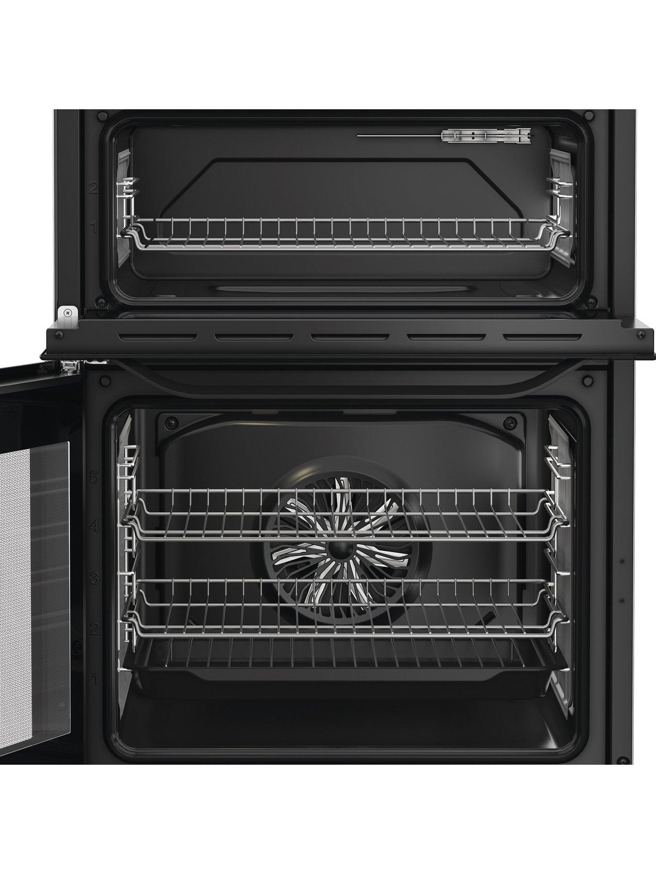 Image 6 of 6 of Hotpoint HDD6GDC2B1 60cm Dual Fuel Double Cooker with Glass Lid - Black