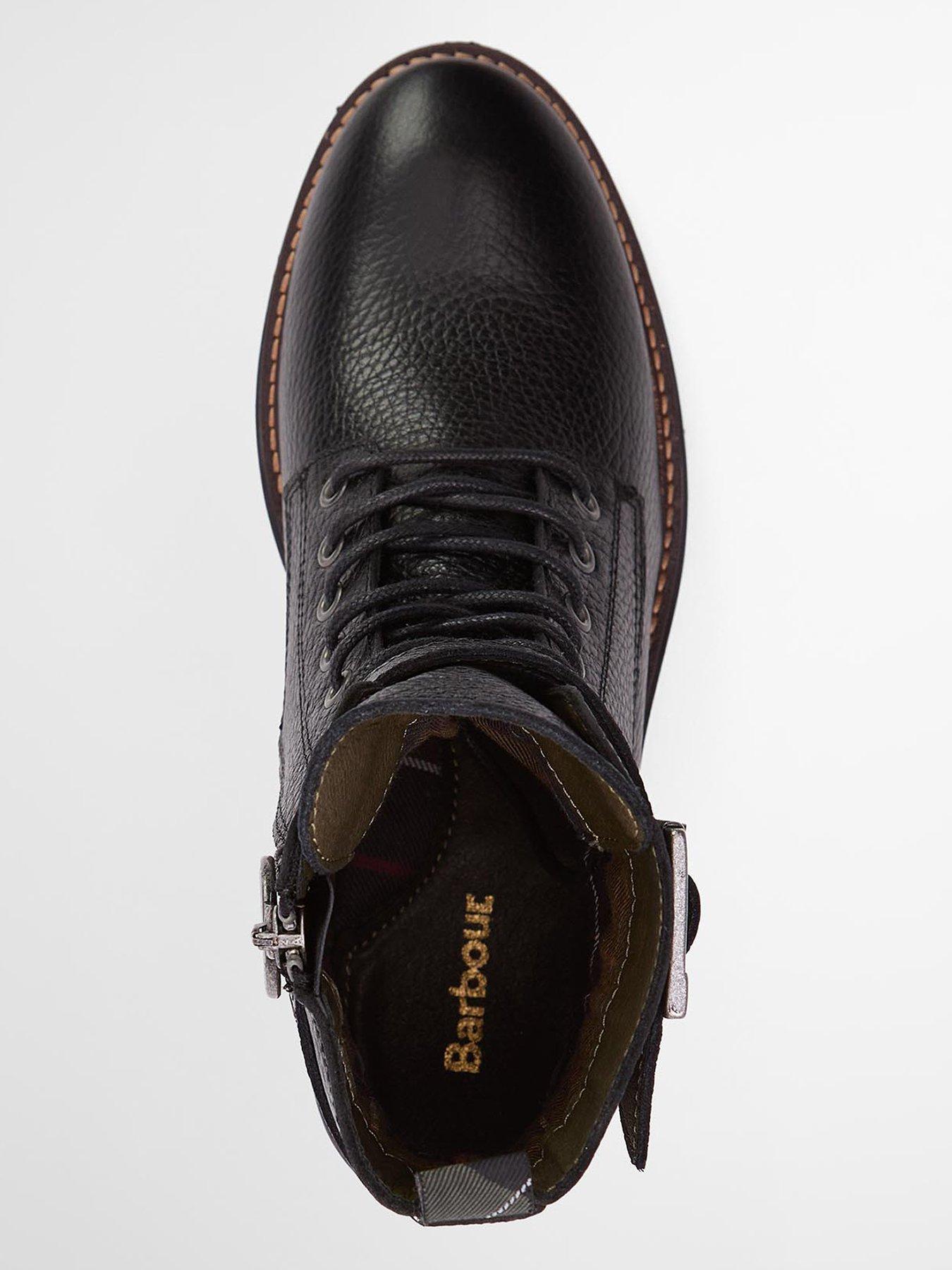 Image 4 of 7 of Barbour Heidi Lace Up Boot - Black