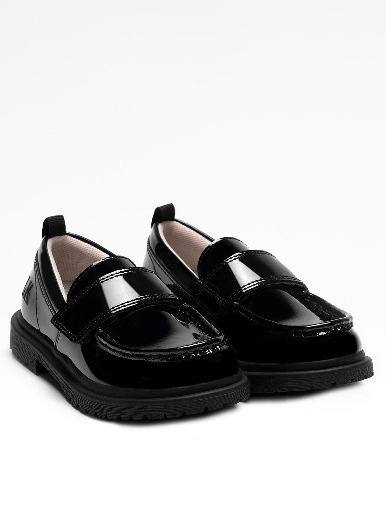 undefined Youth Camilla Scarpa Miss LK Patent Loafer School Shoes - Black