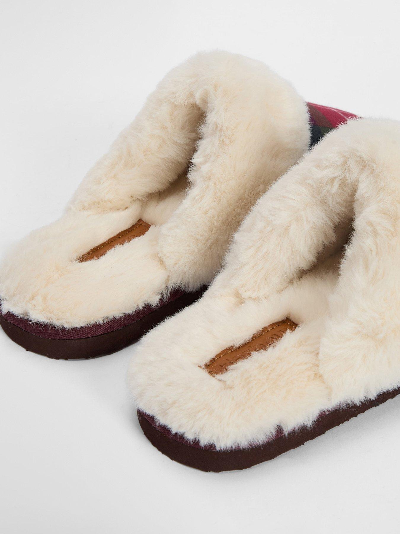 Image 6 of 6 of Barbour Claudia Tartan Mule Slipper - Red