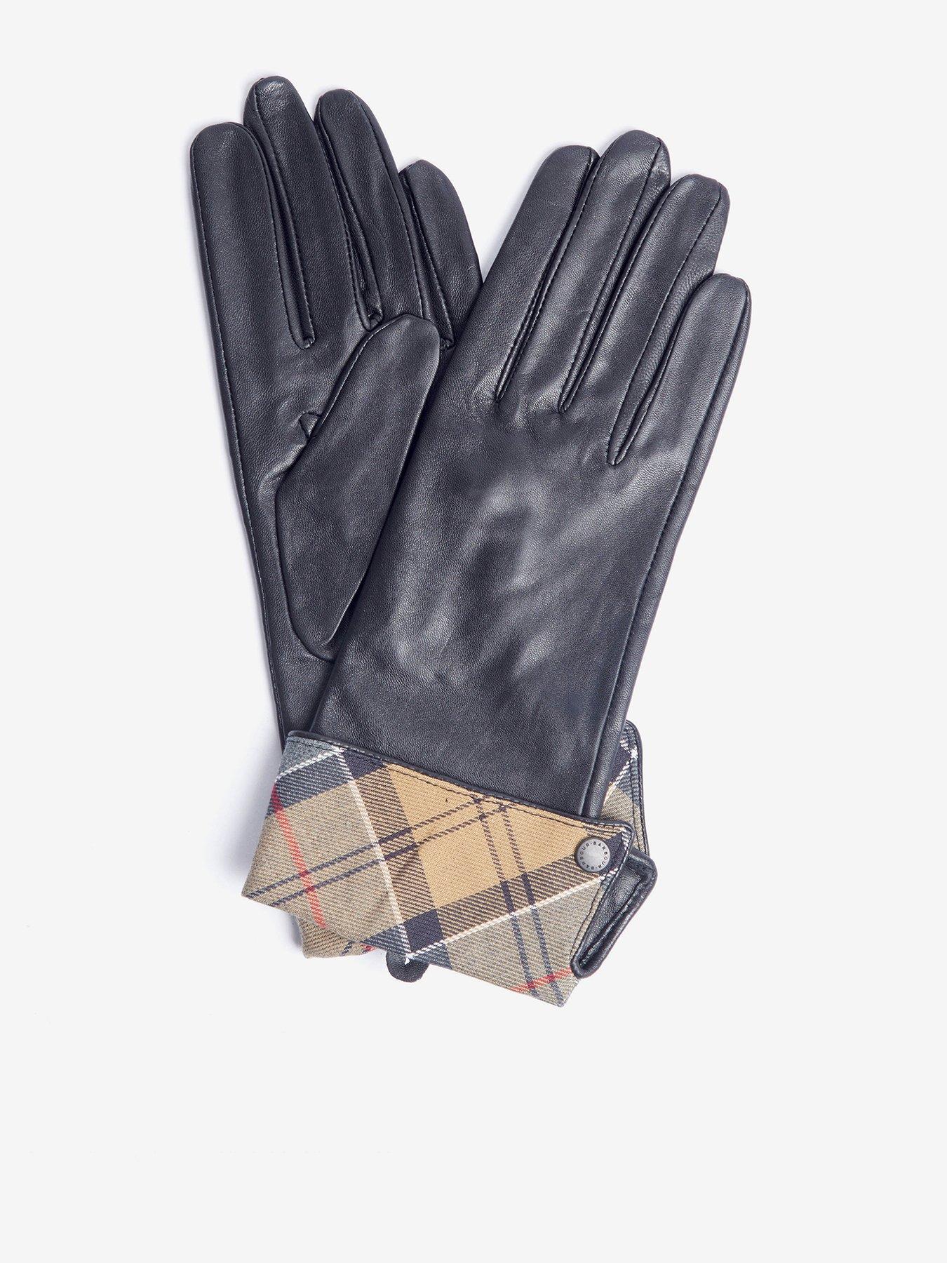 Barbour Lady Jane Leather Gloves - Black