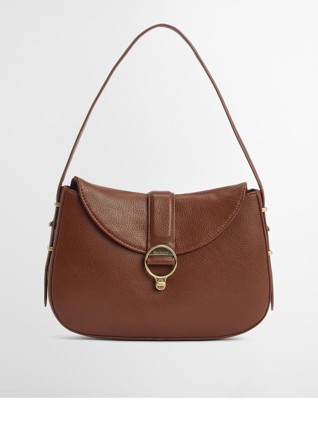Barbour Alder Leather Sling Bag - Brown