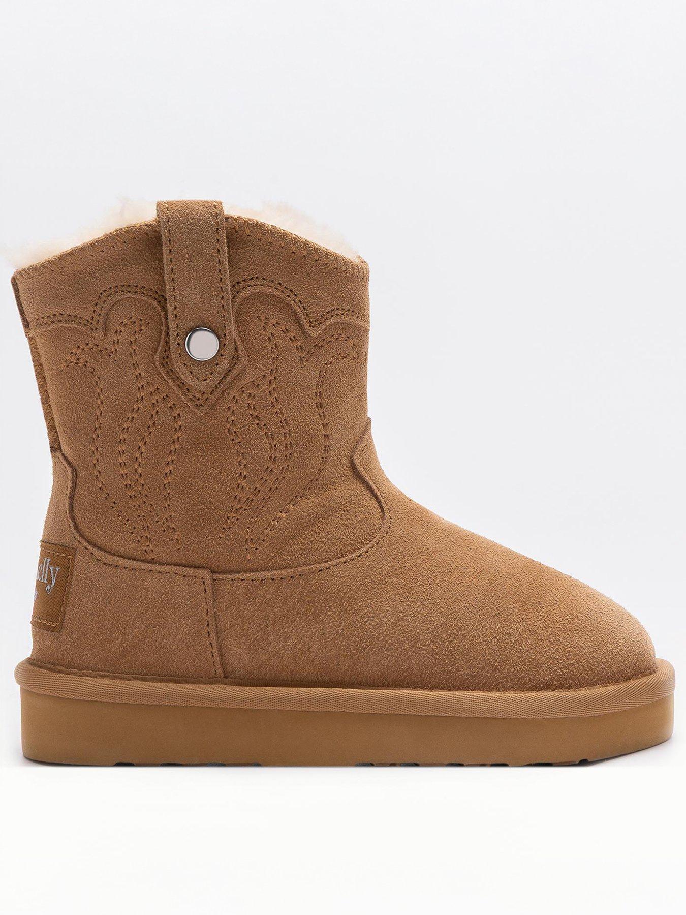 Lelli Kelly Suede Boots, Brown, Size 7 Younger