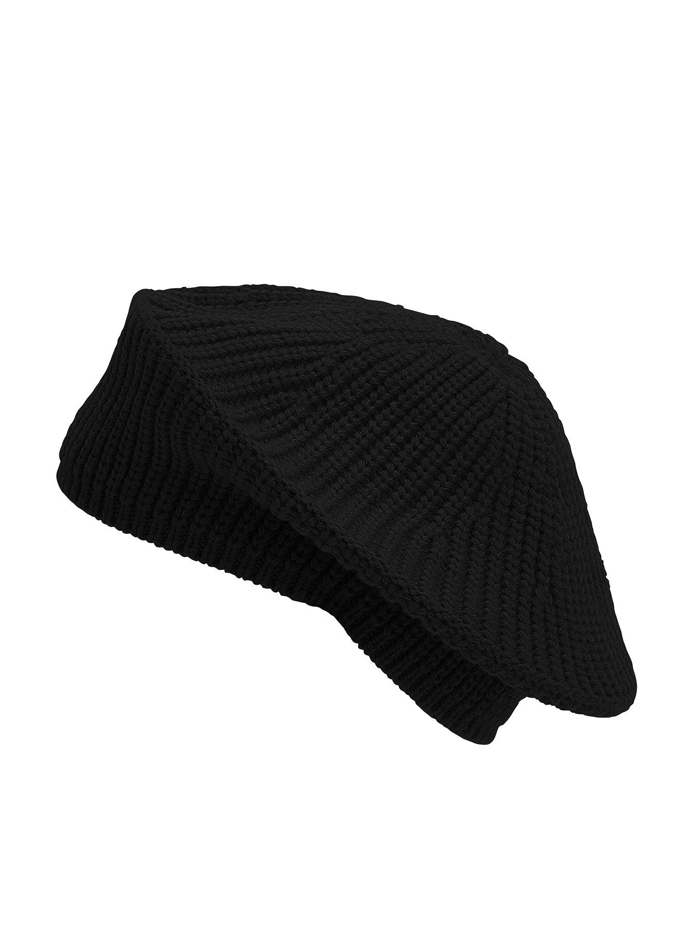 Image 1 of 1 of Barbour Beldon Beret Beanie Hat - Black