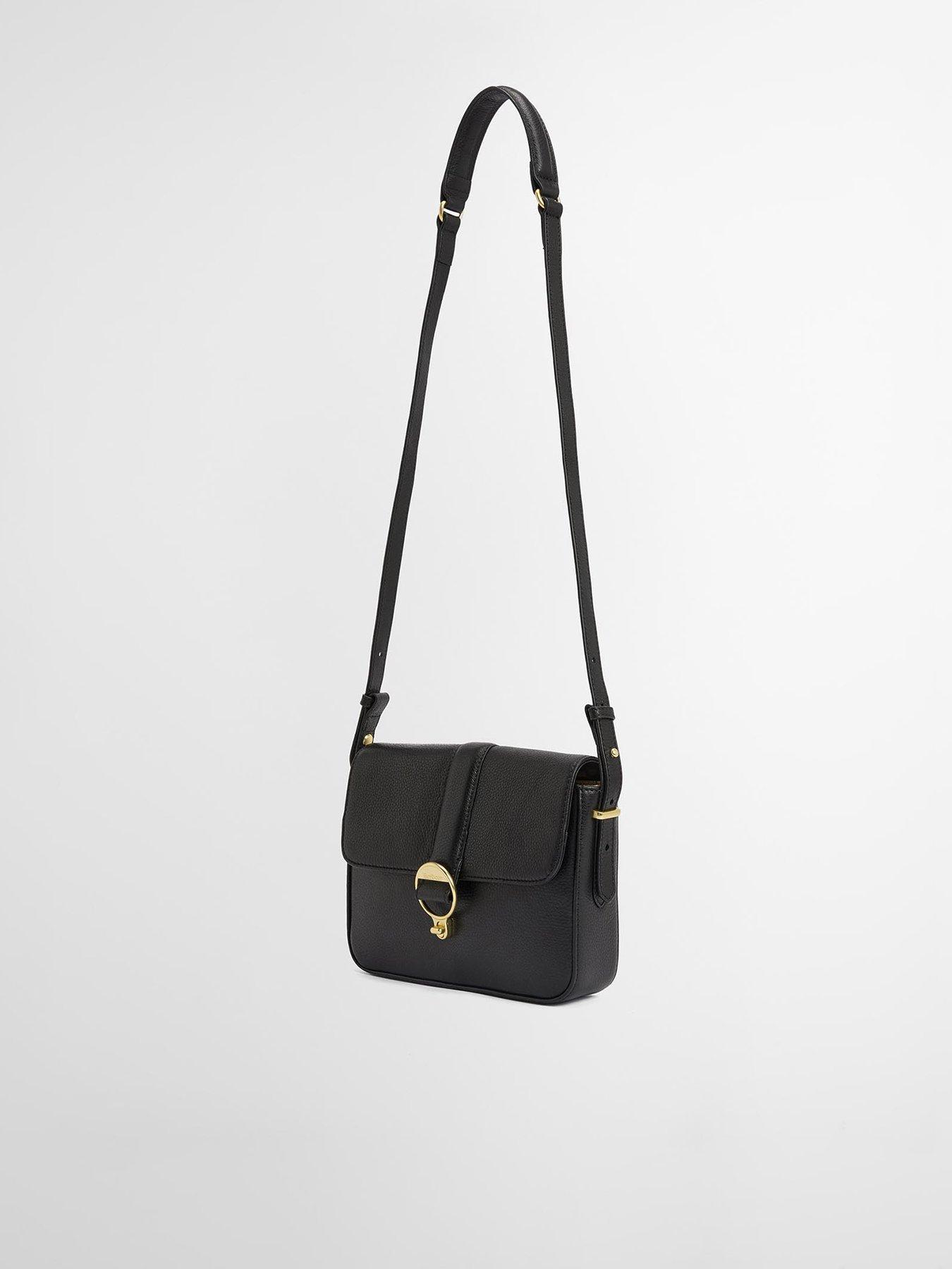 Image 3 of 5 of Barbour Rosa Leather Crossbody Bag - Black