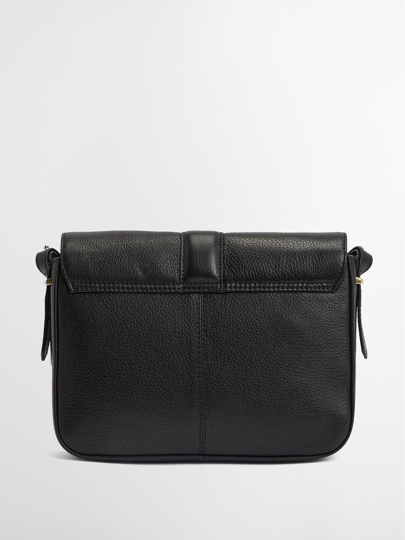 Image 4 of 5 of Barbour Rosa Leather Crossbody Bag - Black