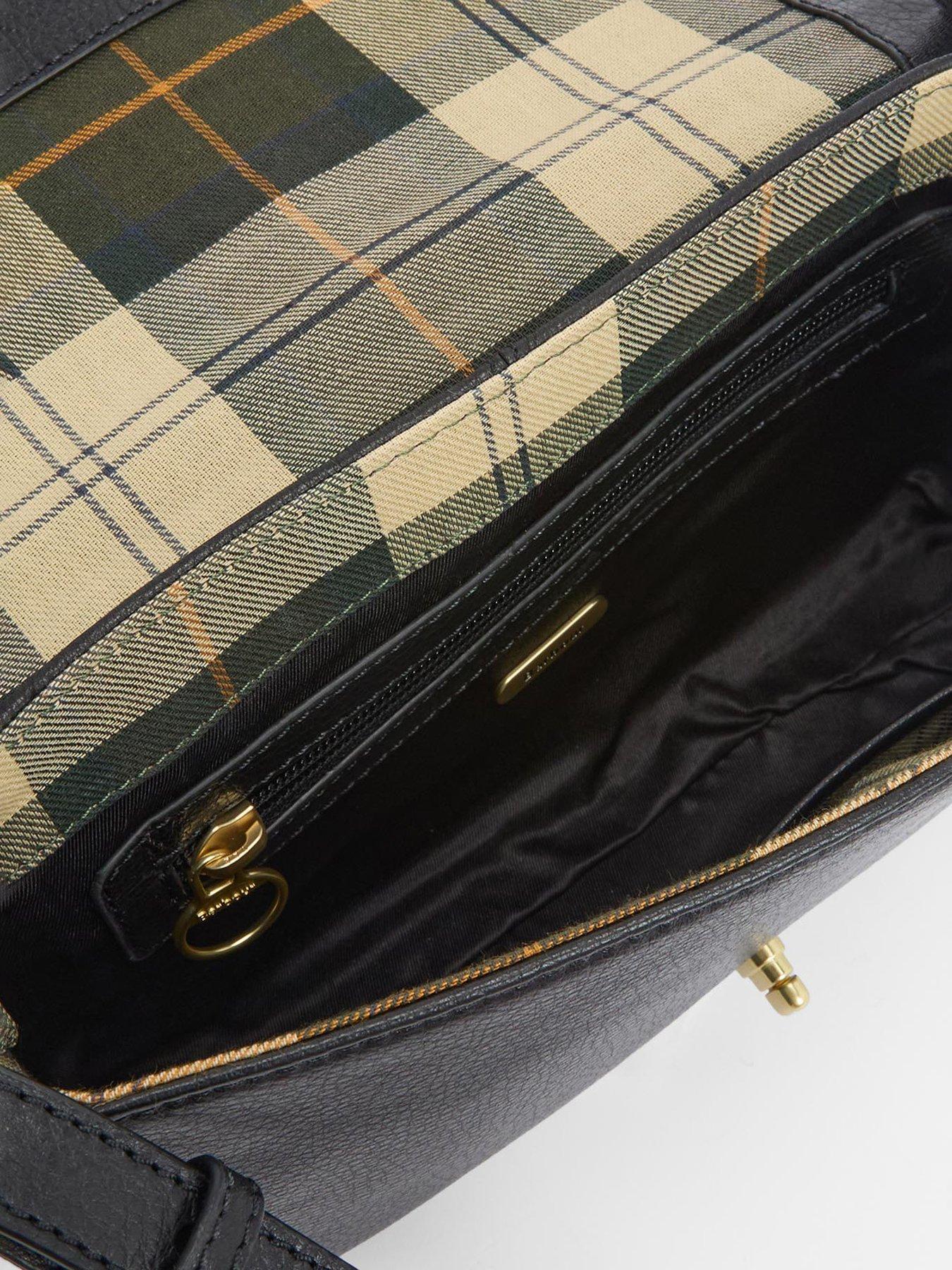 Image 5 of 5 of Barbour Rosa Leather Crossbody Bag - Black