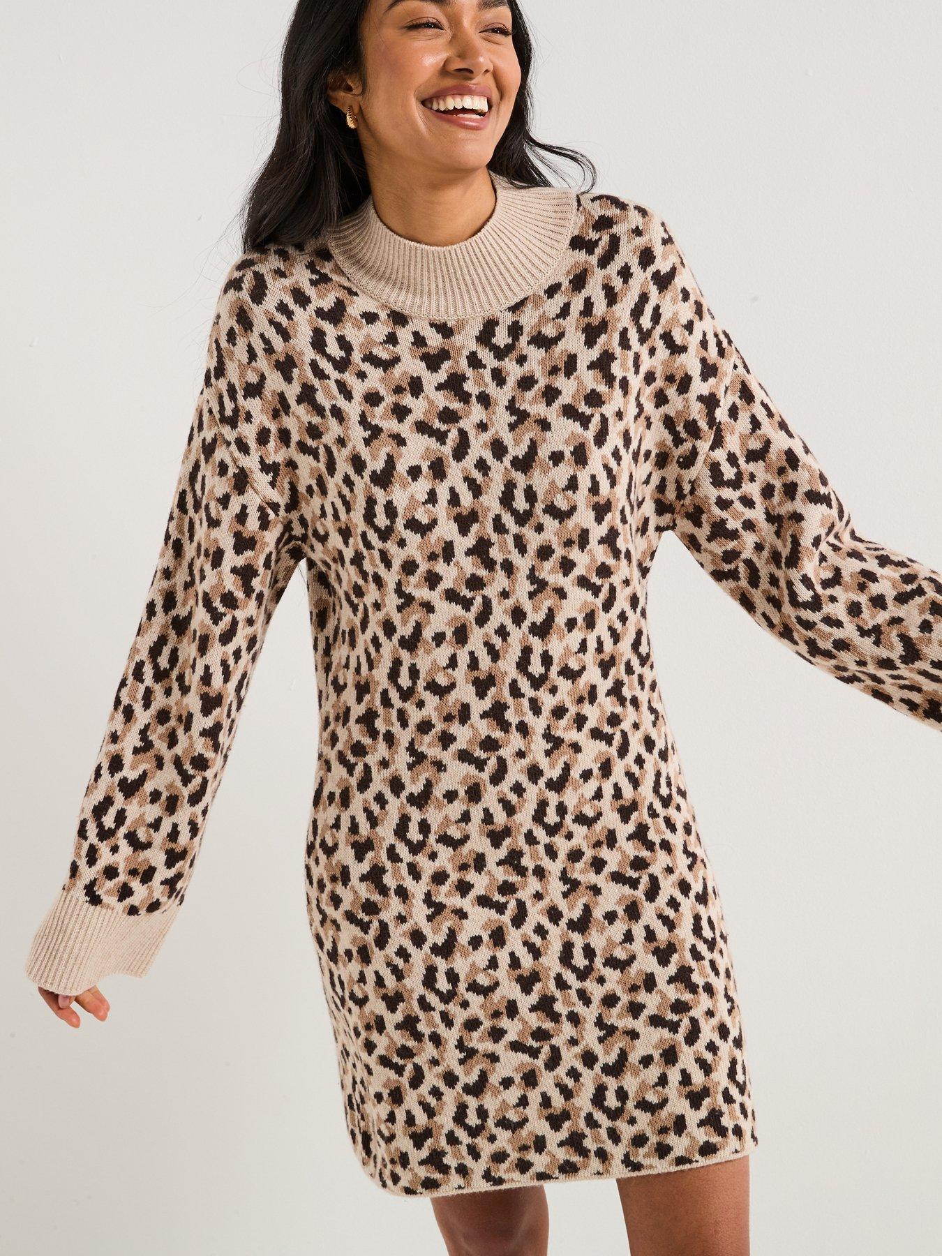 Barbour International Juliana Knitted Mini Dress - Animal | Very