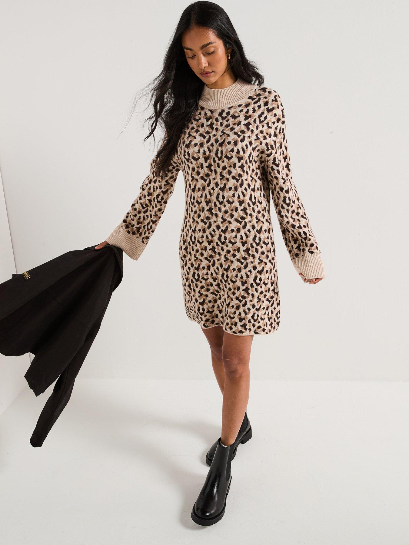Barbour International Juliana Knitted Mini Dress - Animal | Very