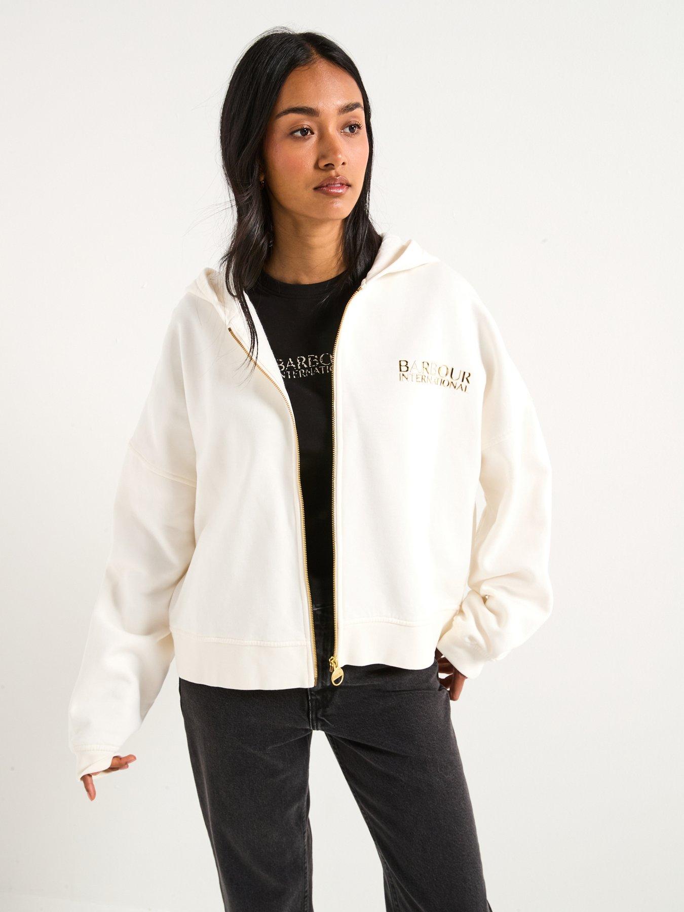 undefined B.intl Lana Zip Hoodie - Off White