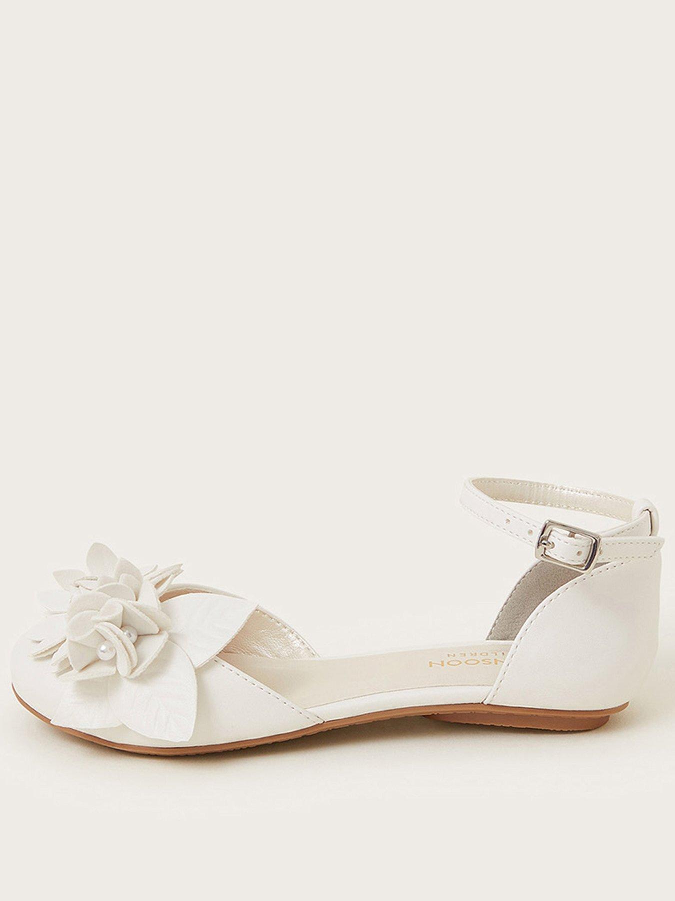 undefined Girls Ivory Flower Ballerina - Ivory