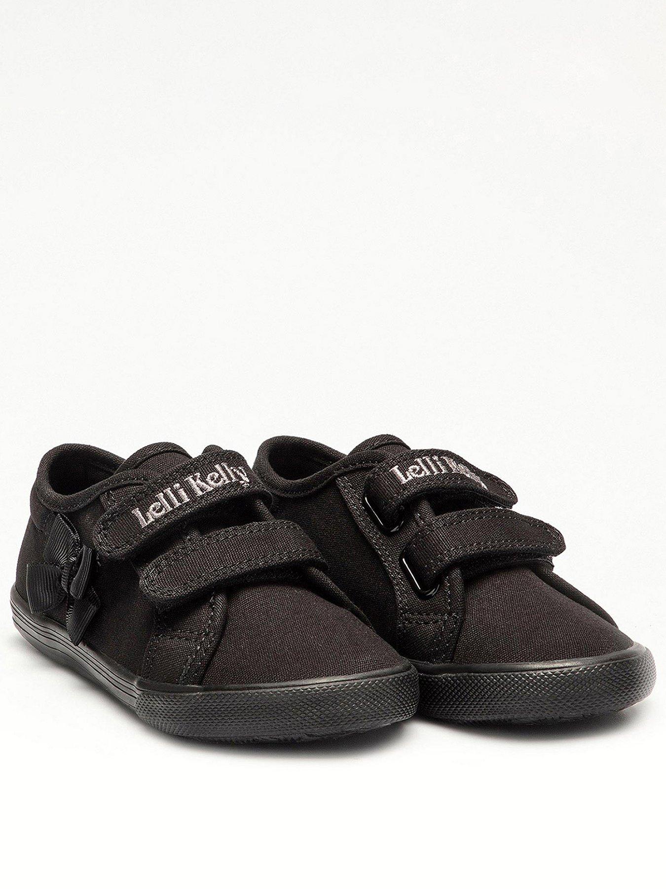 Lelli Kelly Lily Canvas School Shoe - Black