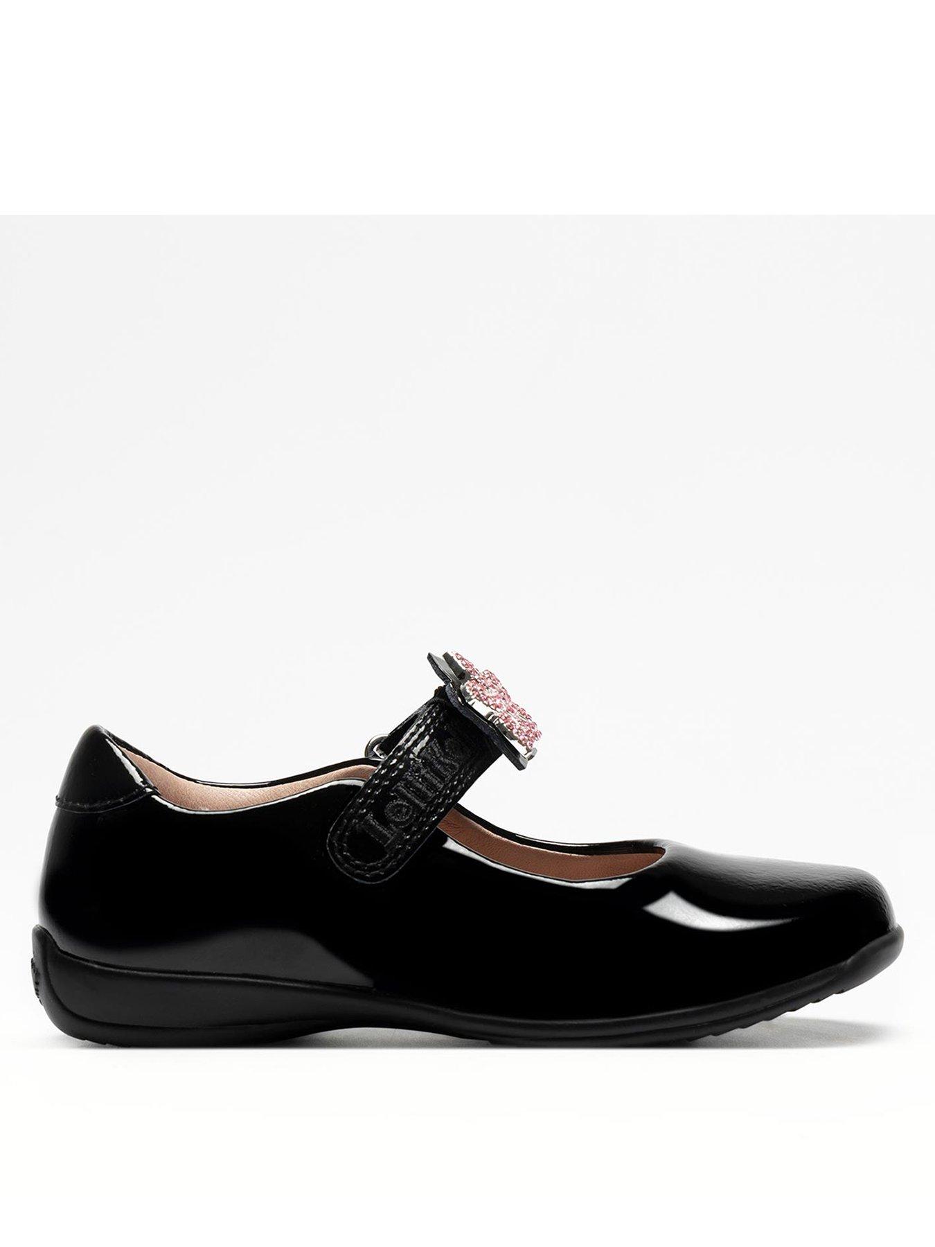 Image 2 of 5 of Lelli Kelly Daisy Patent Interchangeable Accessory School Shoe - Black