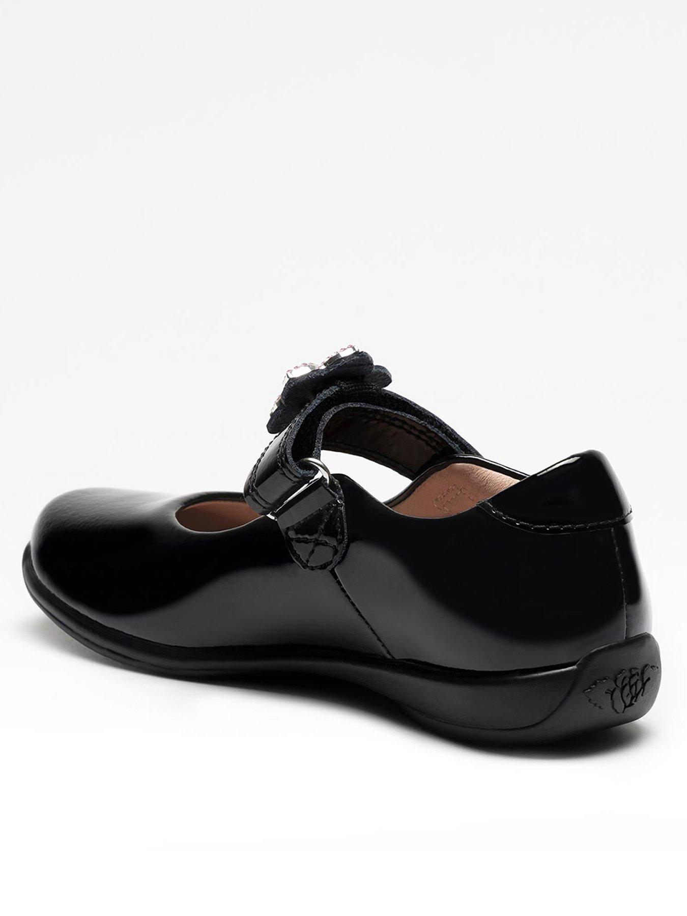 Image 3 of 5 of Lelli Kelly Daisy Patent Interchangeable Accessory School Shoe - Black