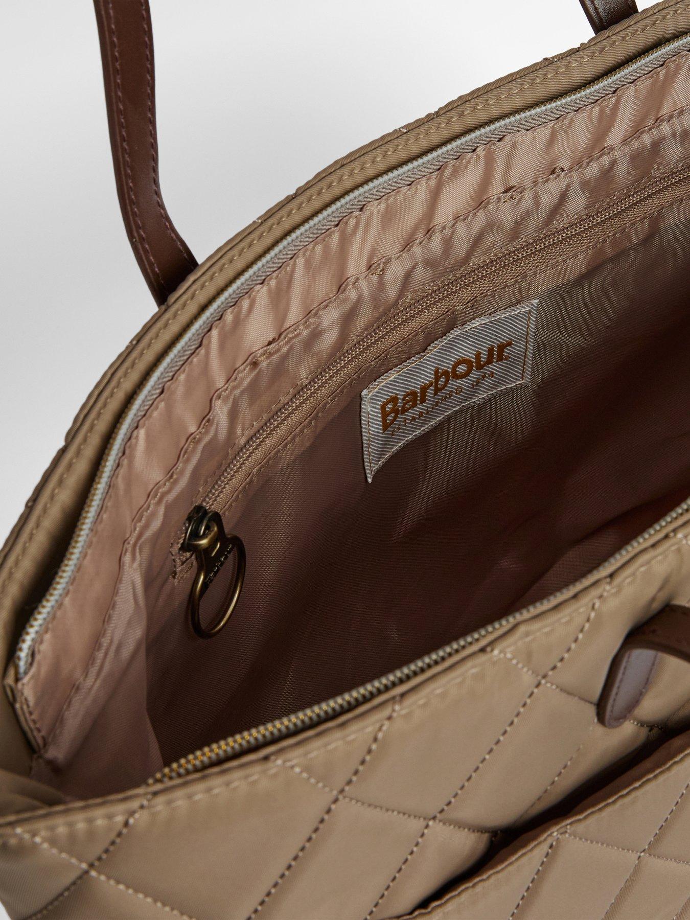 Barbour Quilted Tote Bag Beige Very
