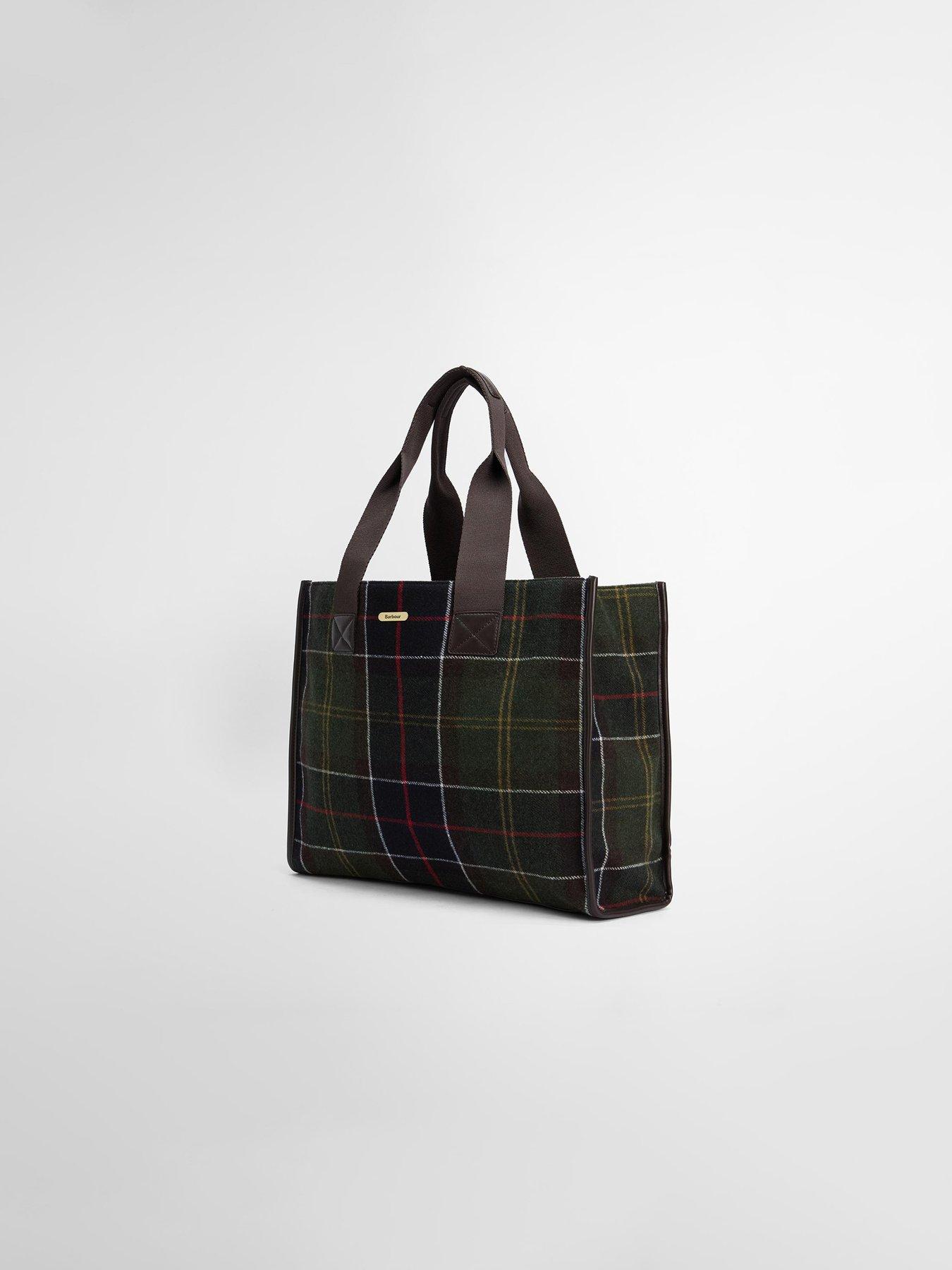 Barbour Turnberry Tartan Tote Bag Green Very