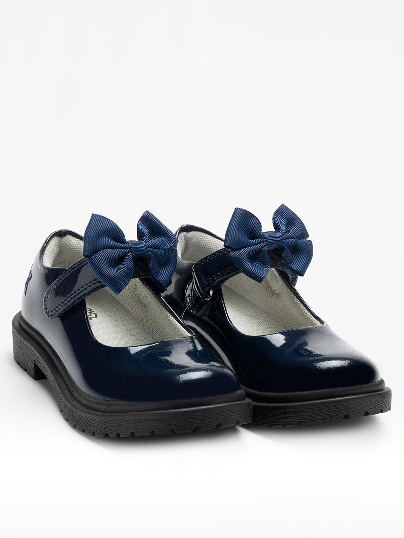 Lelli Kelly Mia Patent Bow School Shoe - Navy
